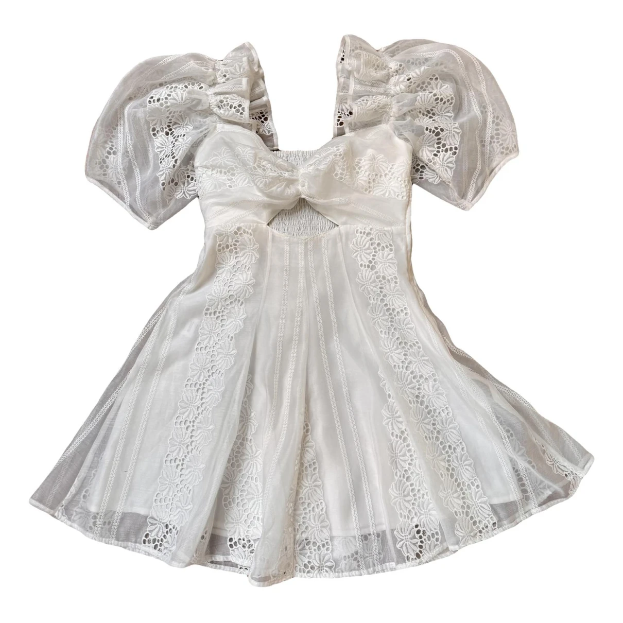 Pre-owned Alice Mccall Mini Dress In White