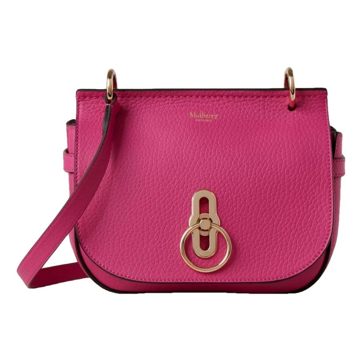 Pre-owned Mulberry Amberley Leather Handbag In Pink