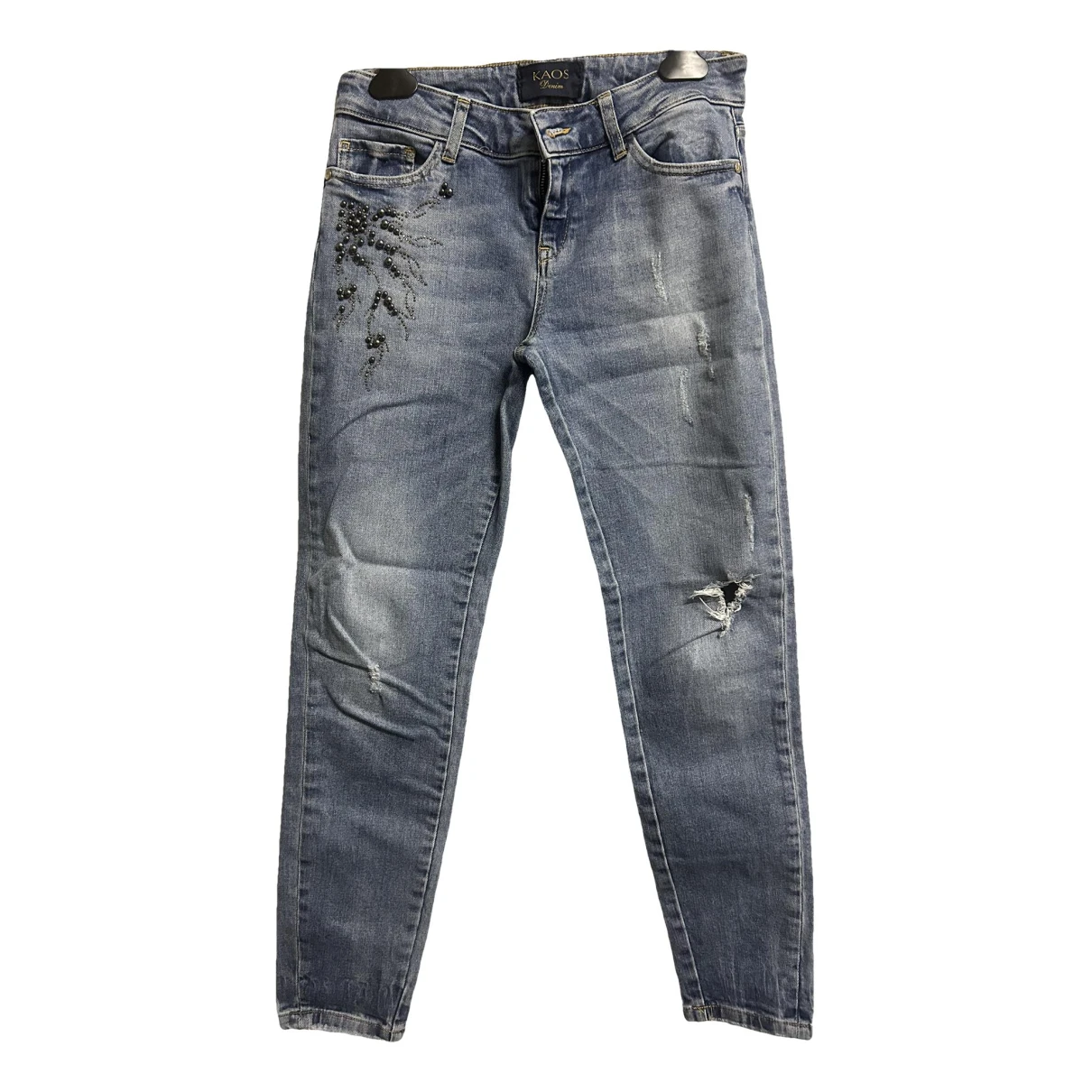 Pre-owned Kaos Slim Jeans In Blue