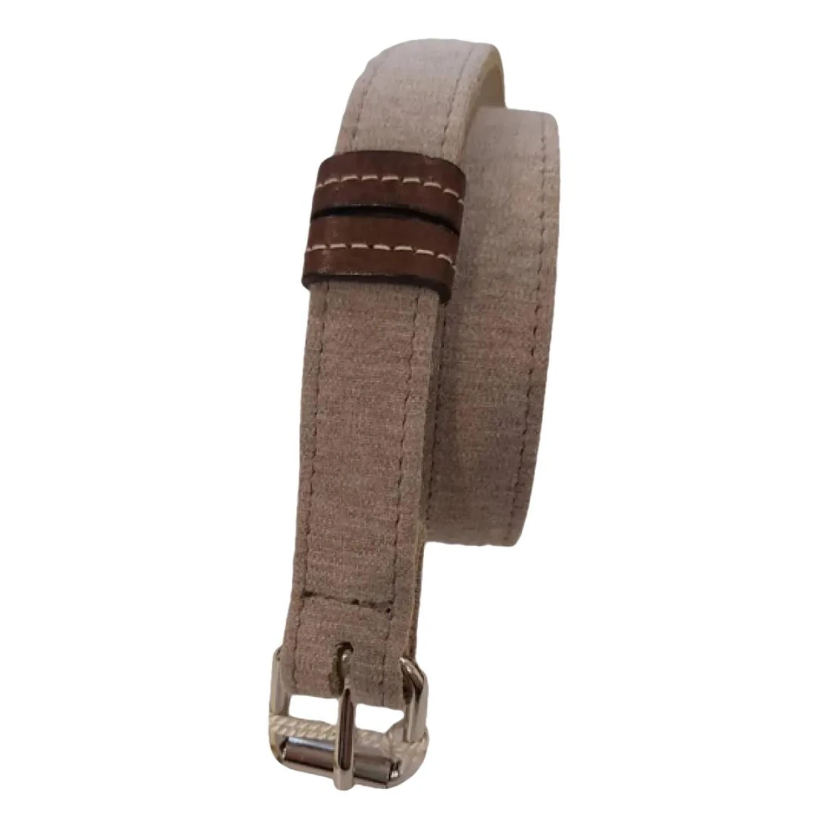 Pre-owned Brunello Cucinelli Leather Belt In Beige