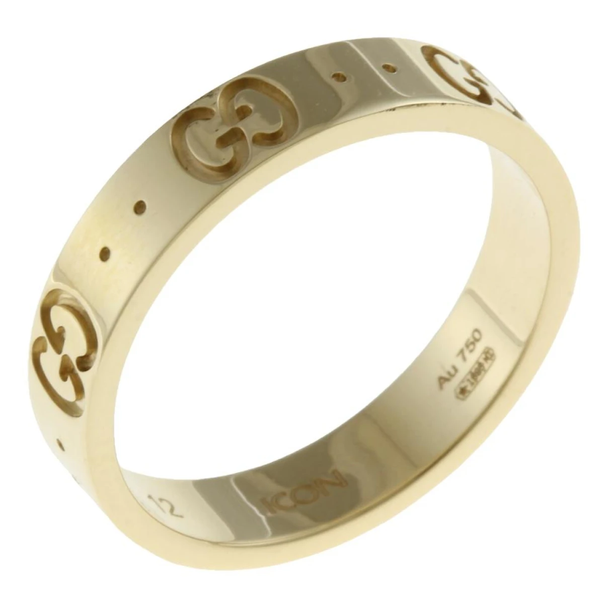 Pre-owned Gucci Icon Yellow Gold Ring