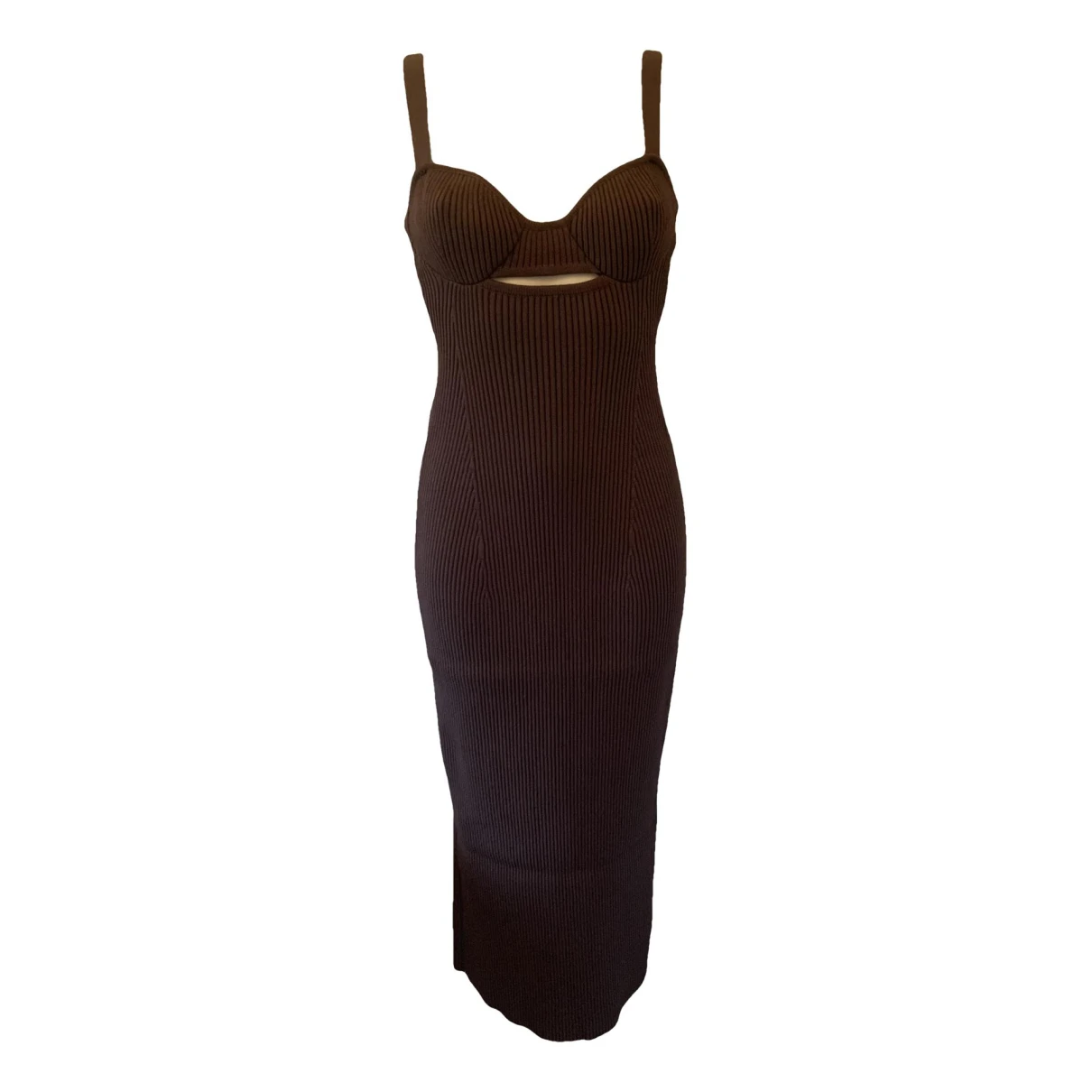 Pre-owned Magda Butrym Maxi Dress In Brown