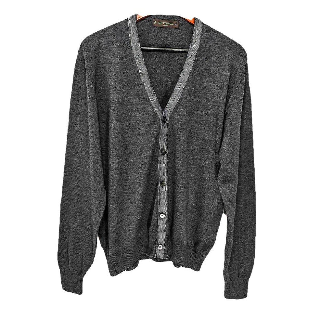 Pre-owned Etro Wool Knitwear & Sweatshirt In Grey