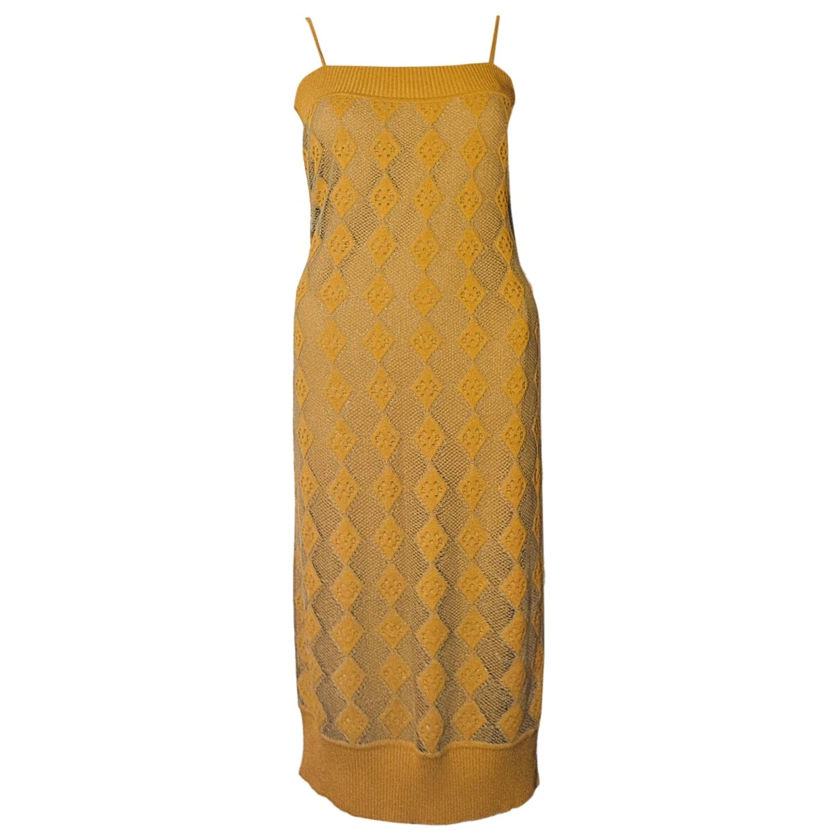 Pre-owned Dior Mid-length Dress In Yellow