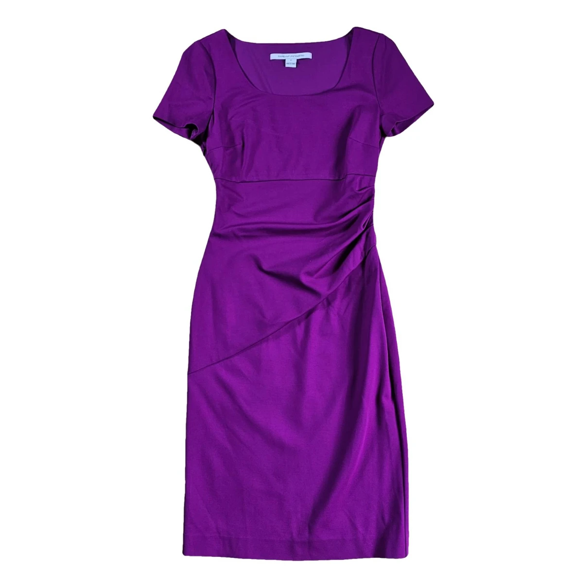 Pre-owned Diane Von Furstenberg Mid-length Dress In Purple