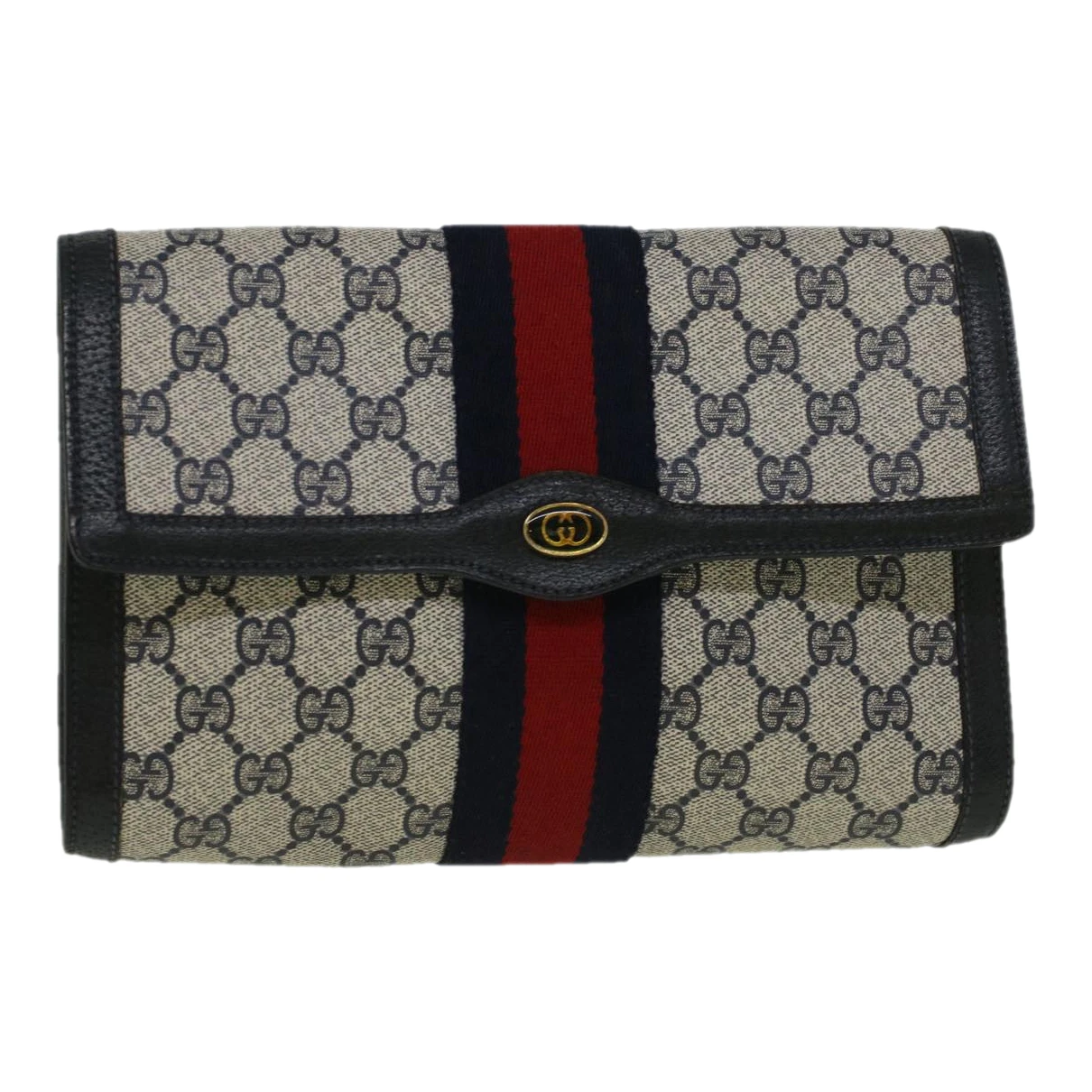 Pre-owned Gucci Cloth Clutch Bag In Red