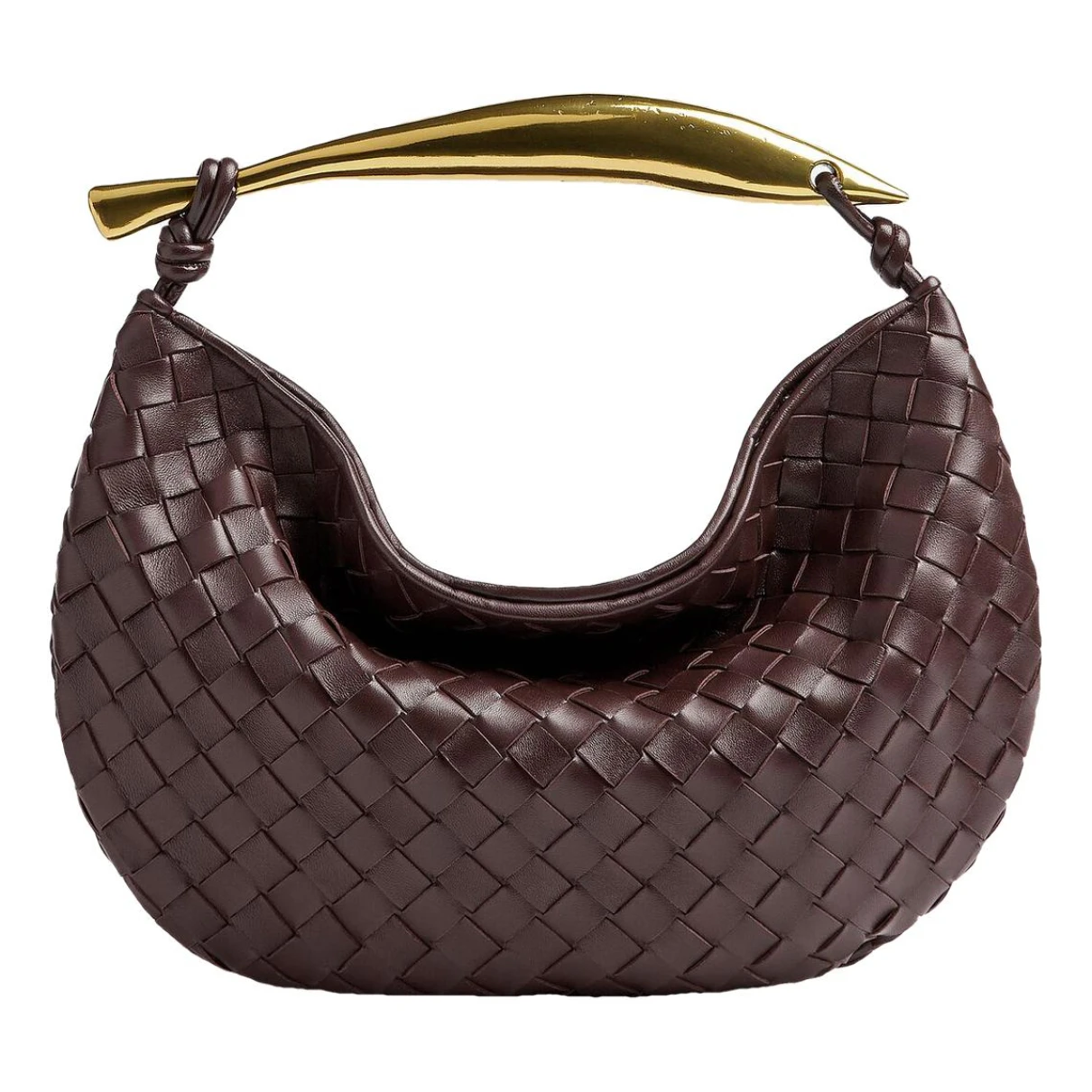 Pre-owned Bottega Veneta Sardine Leather Handbag In Brown