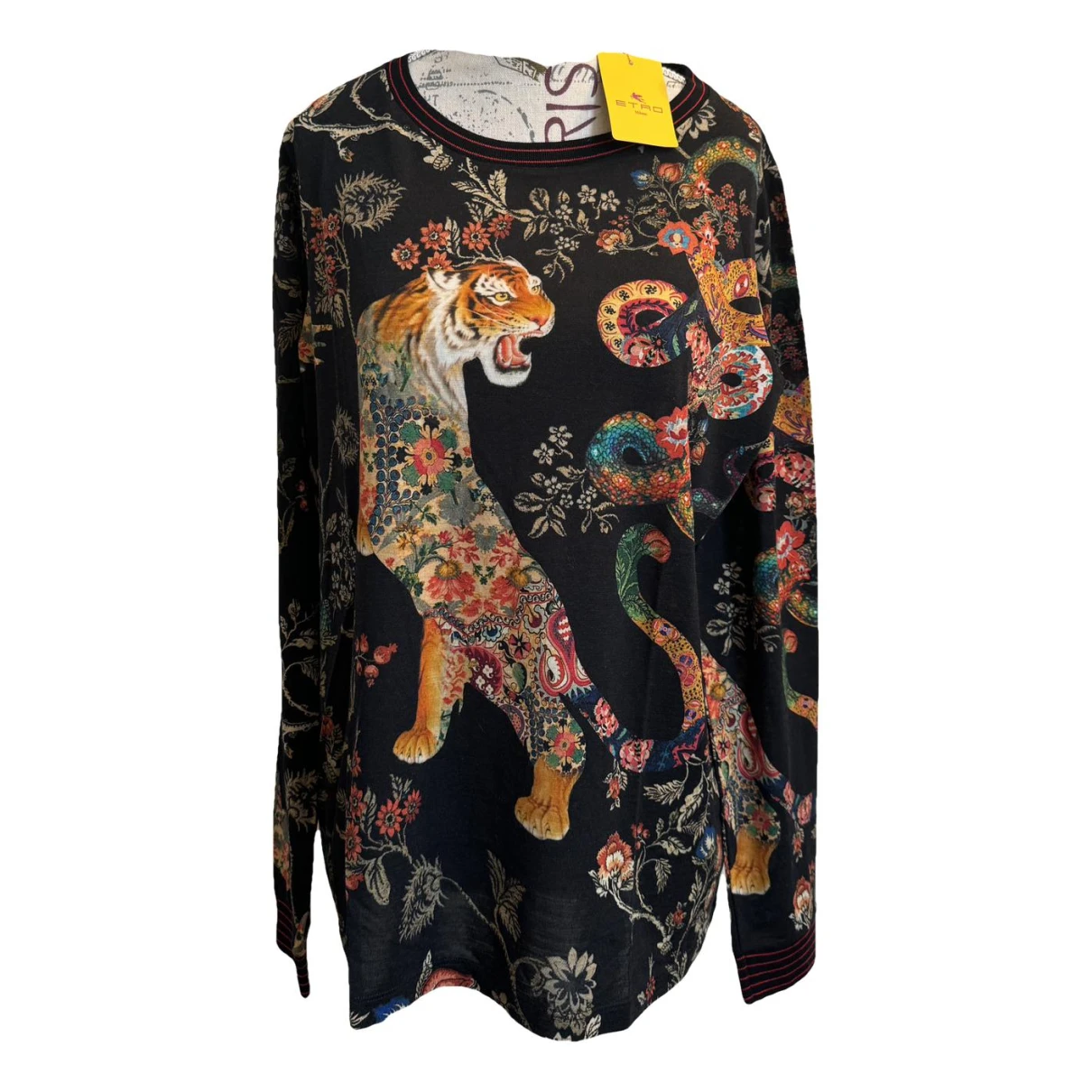 Pre-owned Etro Wool T-shirt In Black