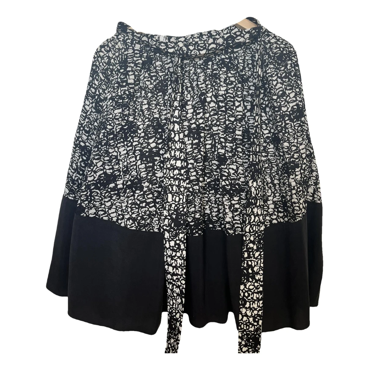 Pre-owned Balenciaga Silk Mid-length Skirt In Black