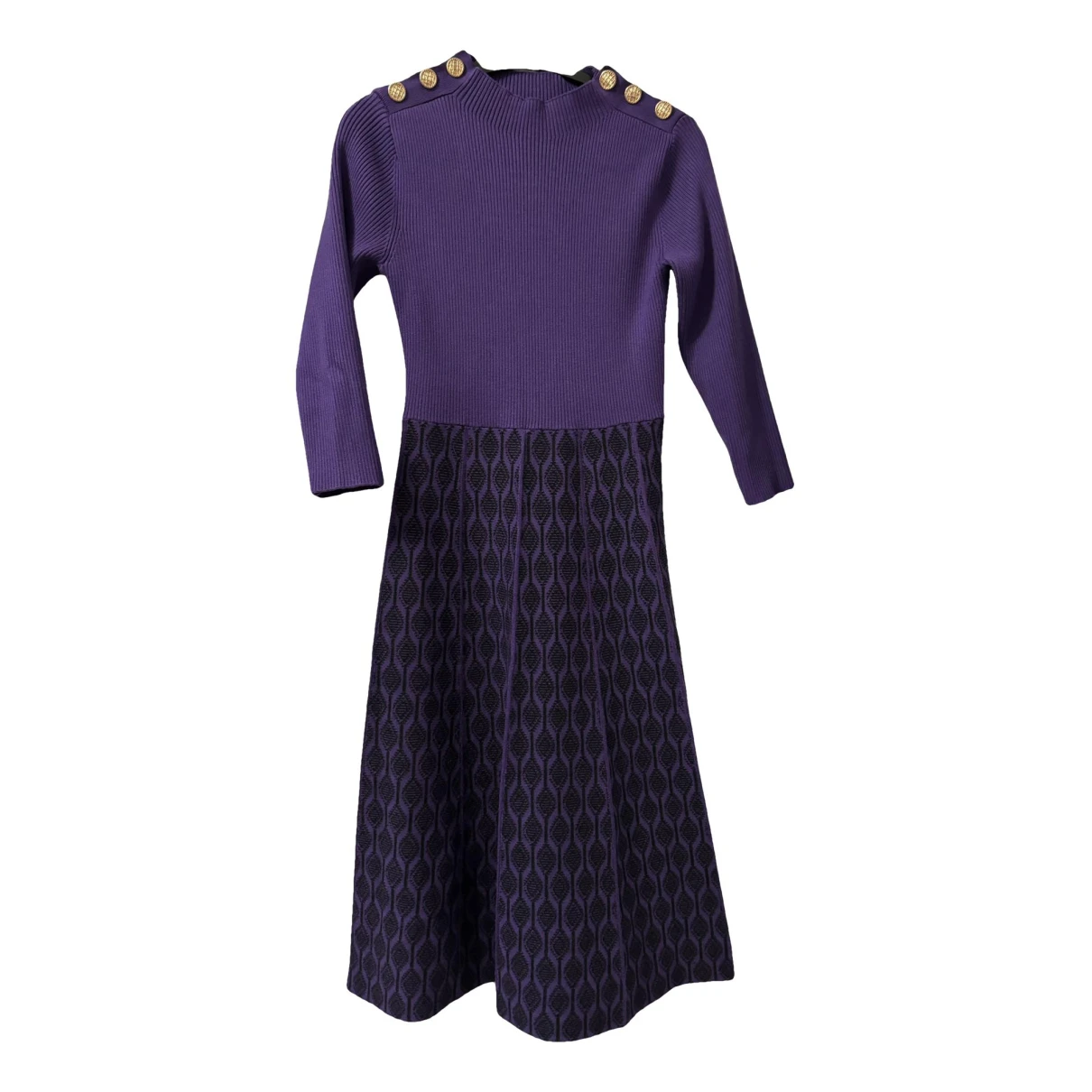 Pre-owned Derhy Mid-length Dress In Purple