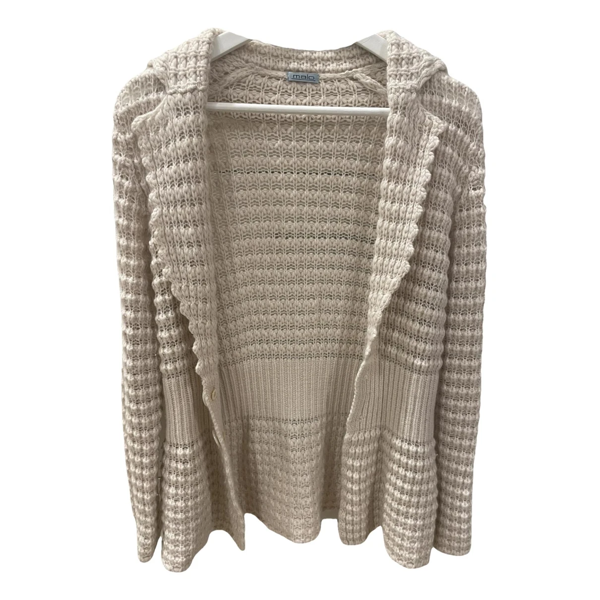 Pre-owned Malo Cashmere Jersey Top In Beige