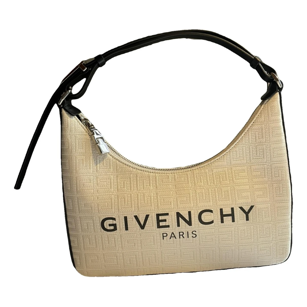 Pre-owned Givenchy Moon Cut Out Leather Handbag In White