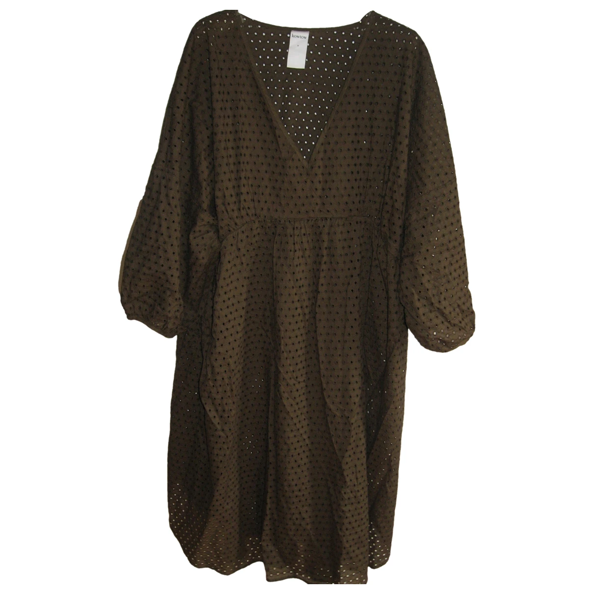 Pre-owned Kowtow Mid-length Dress In Khaki