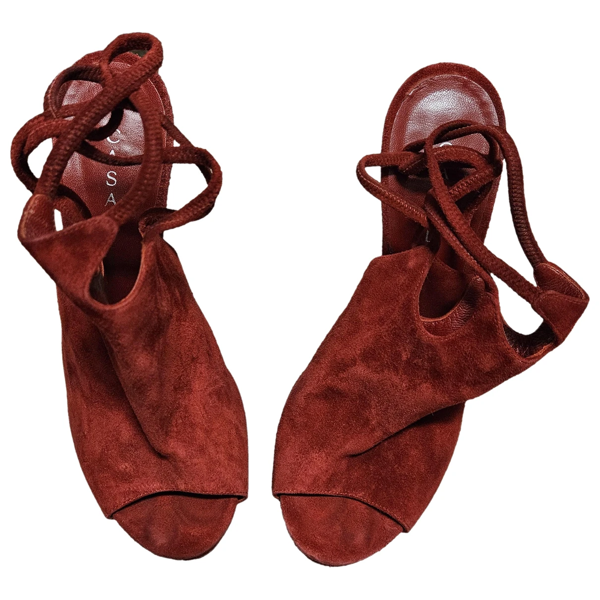 Pre-owned Casadei Sandal In Red