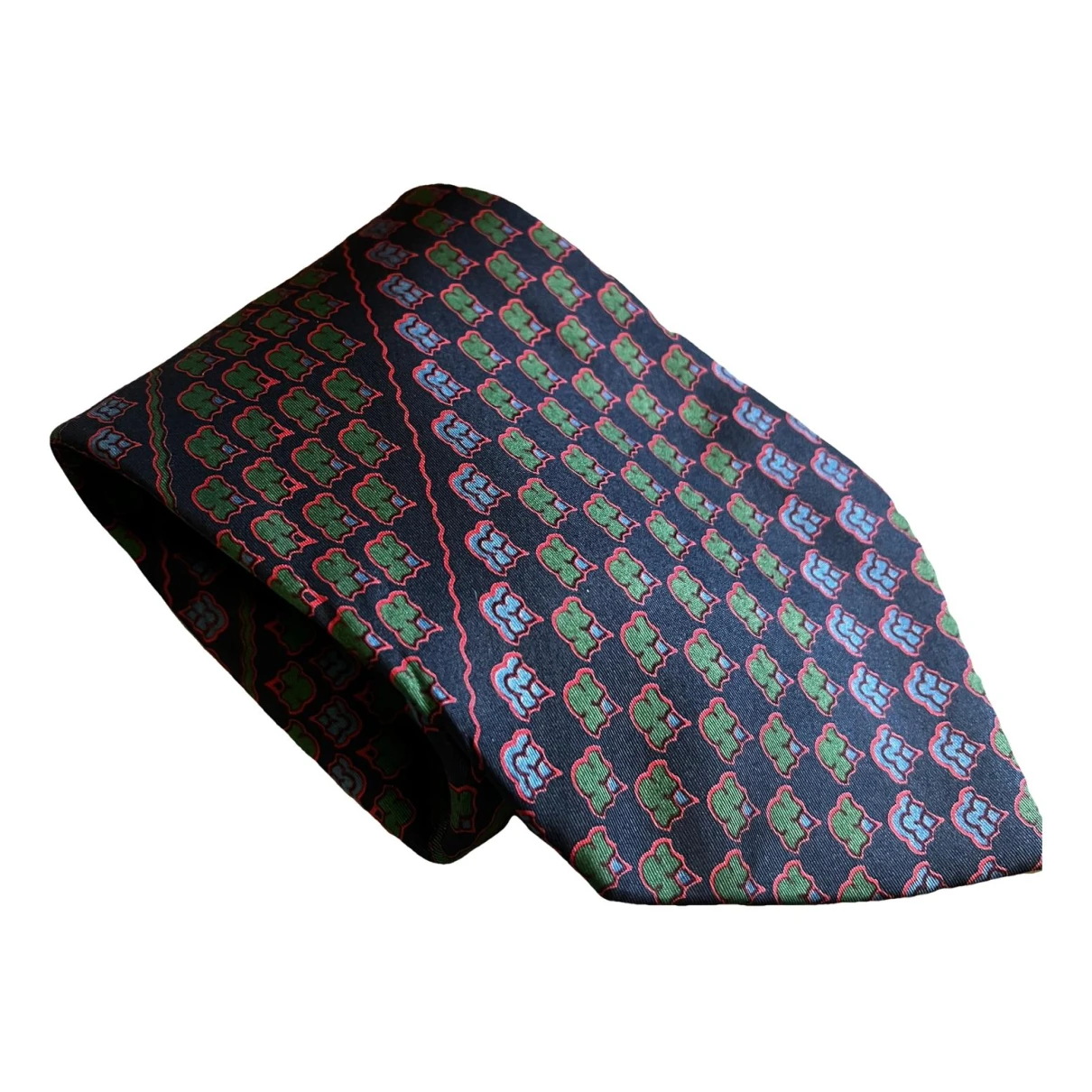 Pre-owned Carven Silk Tie In Multicolour