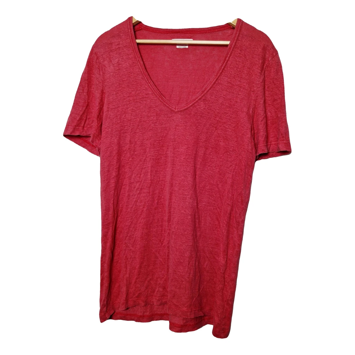 Pre-owned Isabel Marant Étoile Linen T-shirt In Red