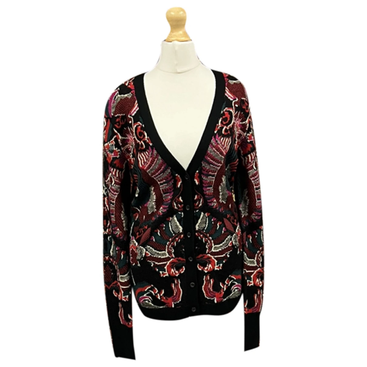 Pre-owned Mcq By Alexander Mcqueen Wool Cardigan In Multicolour