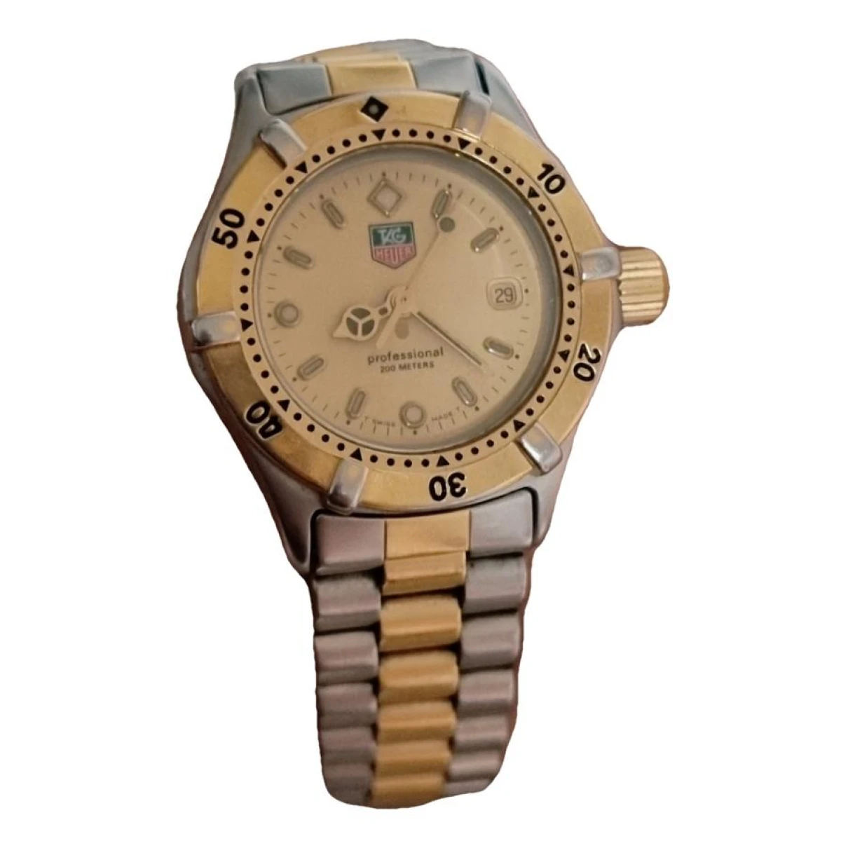 Pre-owned Tag Heuer Watch In Gold