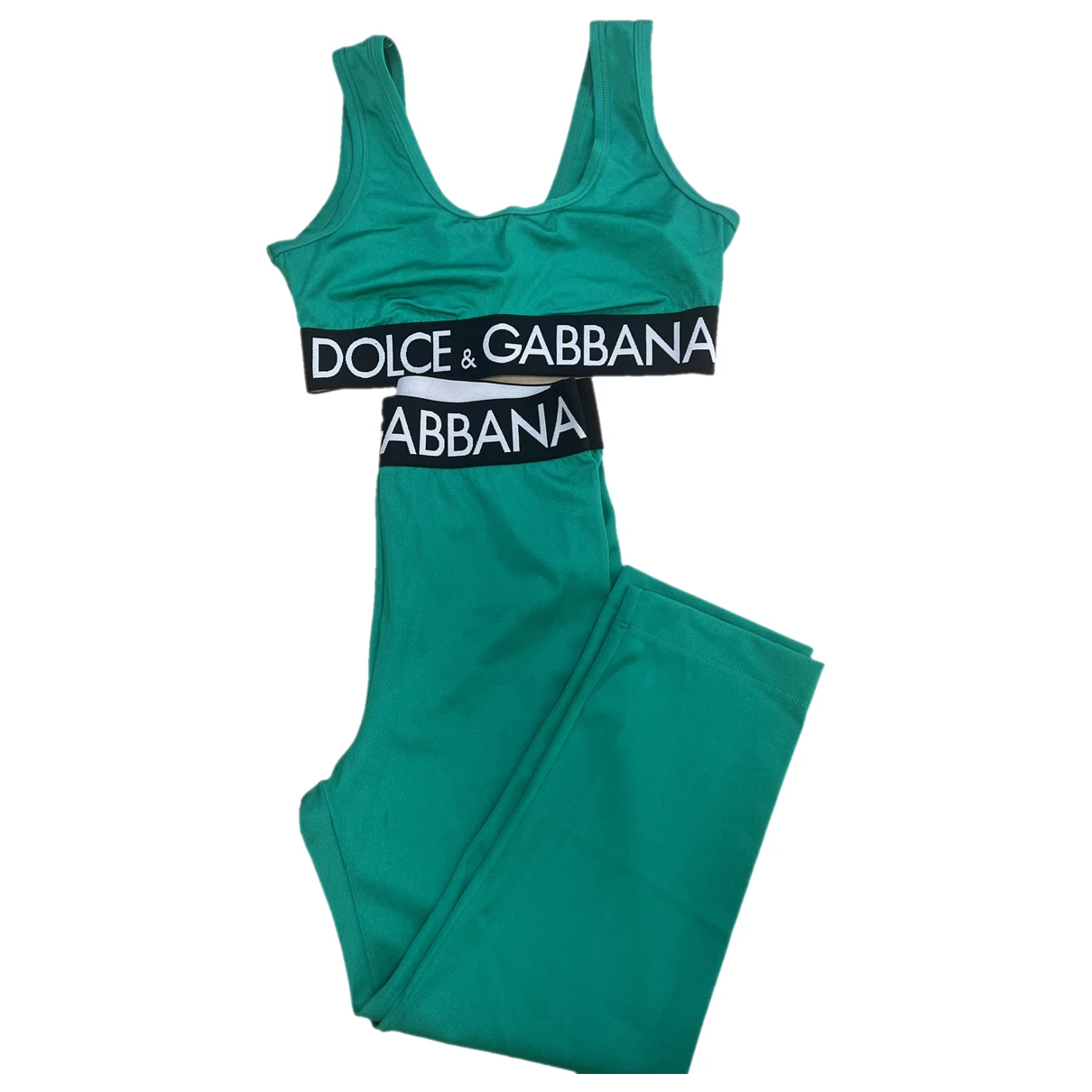 Pre-owned Dolce & Gabbana Jumpsuit In Green