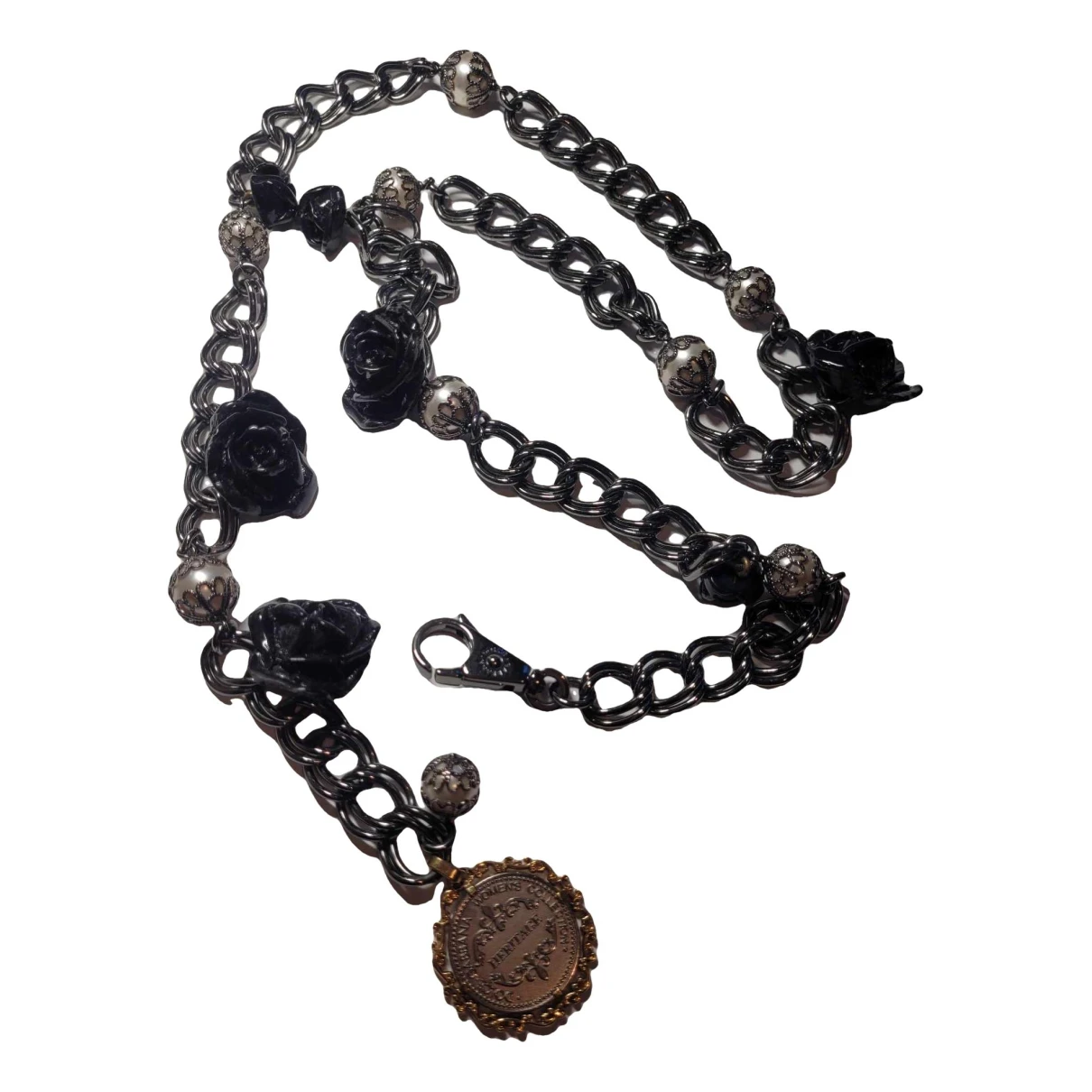 Pre-owned Dolce & Gabbana Long Necklace In Black