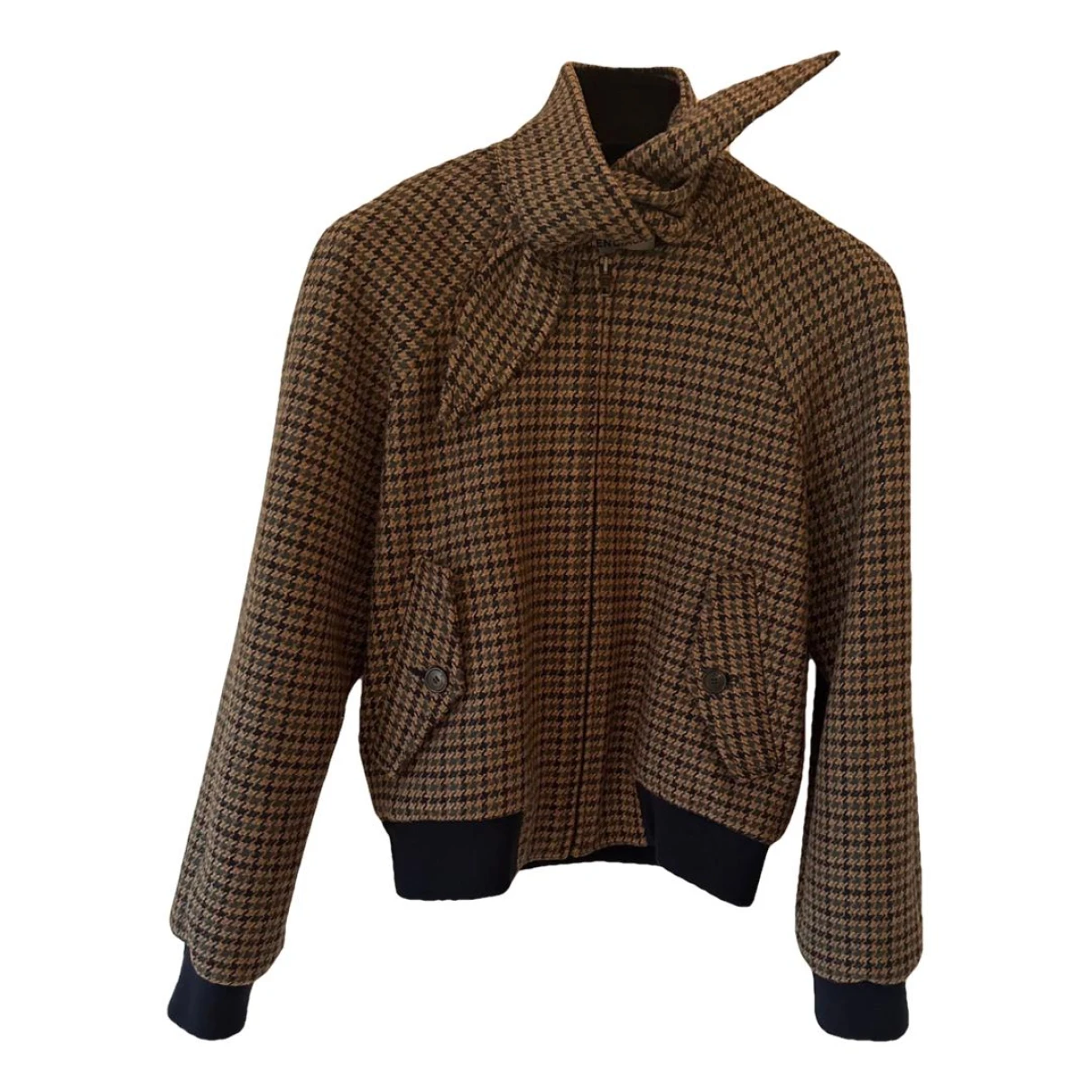 Pre-owned Balenciaga Wool Jacket In Brown