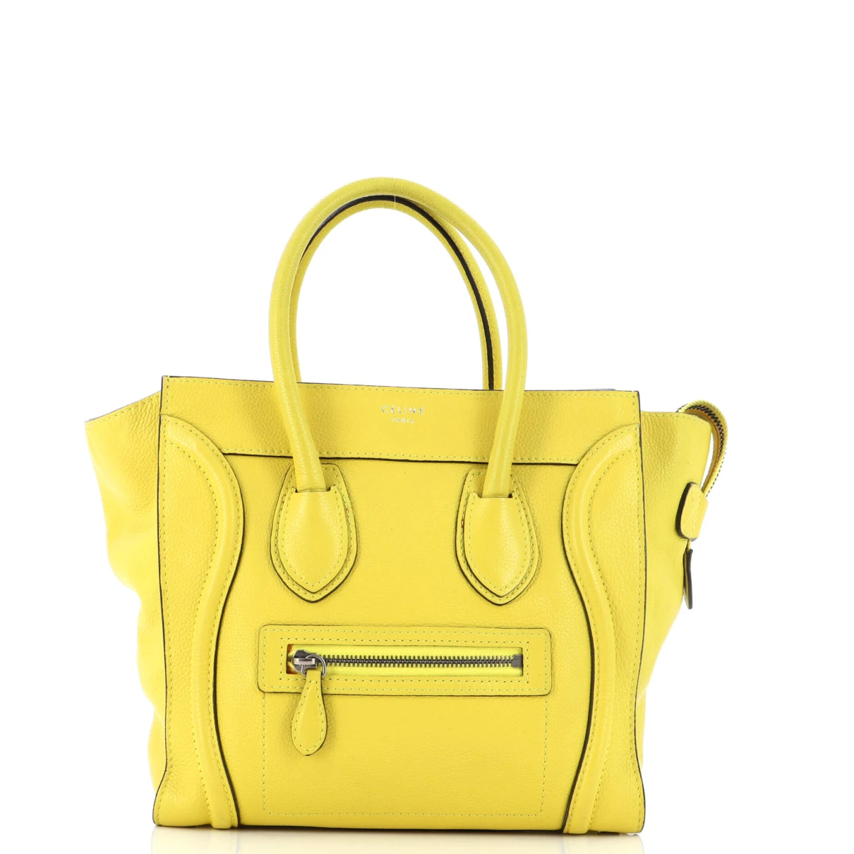 Pre-owned Celine Leather Tote In Yellow
