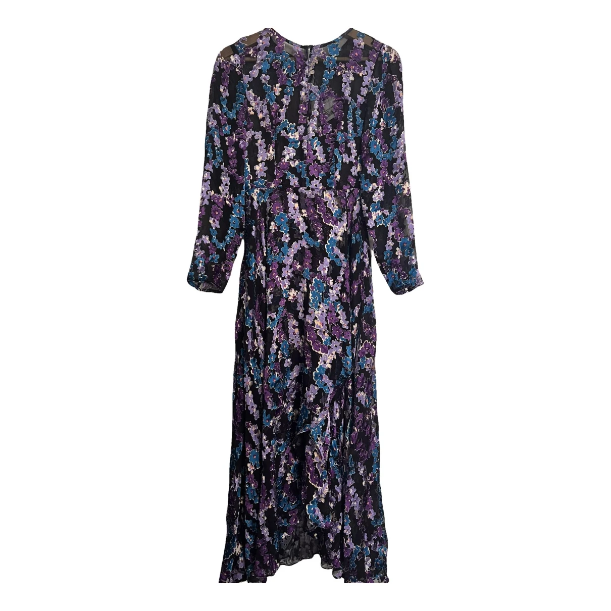 Pre-owned Lk Bennett Silk Mid-length Dress In Multicolour