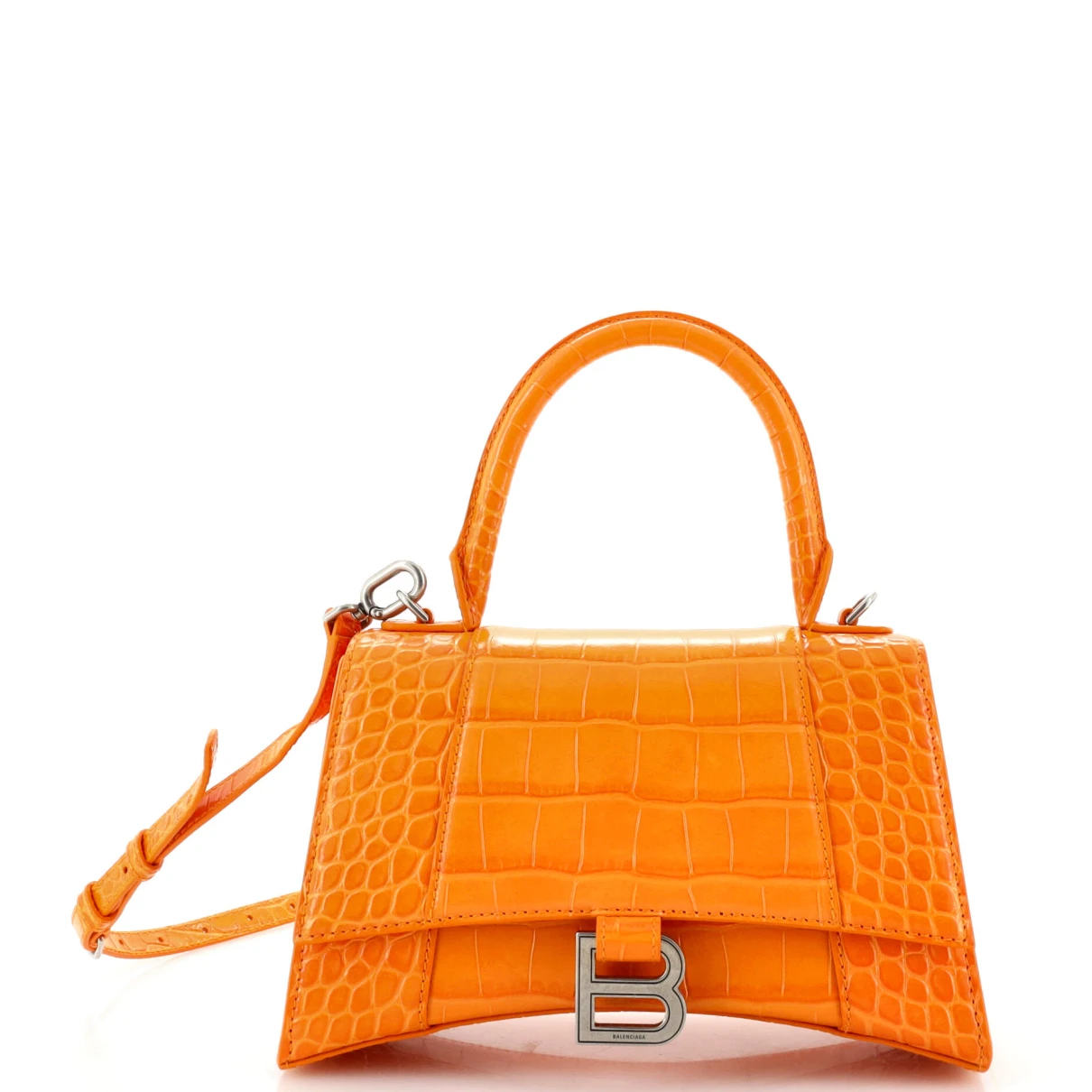 Pre-owned Balenciaga Leather Crossbody Bag In Orange