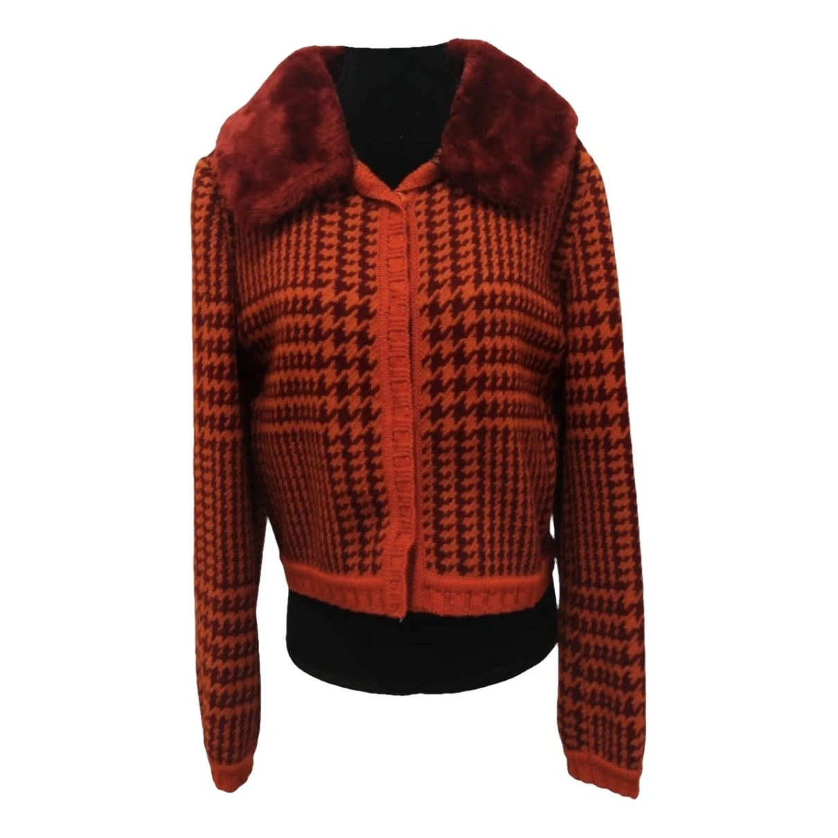 Pre-owned Philosophy Di Alberta Ferretti Wool Short Vest In Red