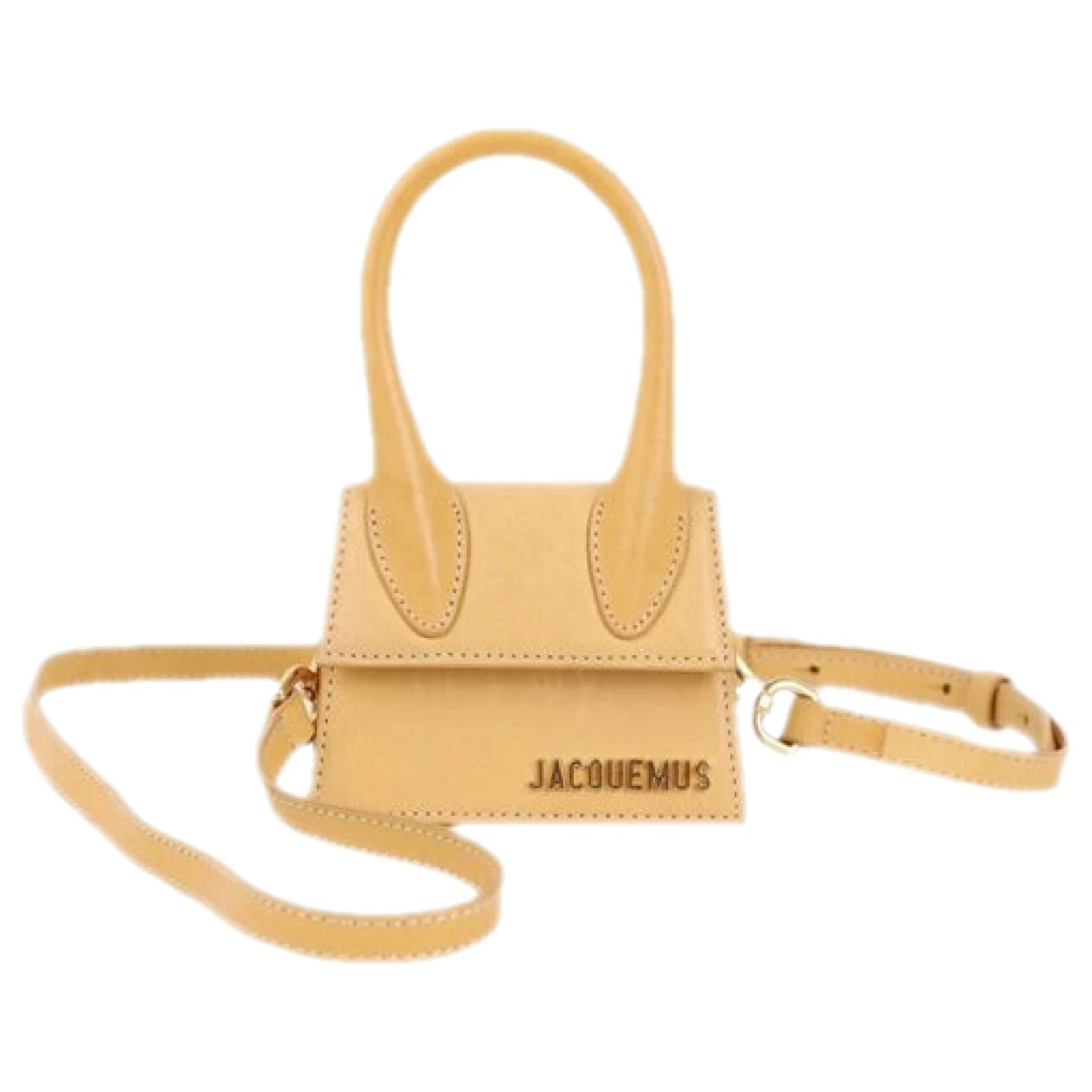 Pre-owned Jacquemus Leather Mini Bag In Yellow