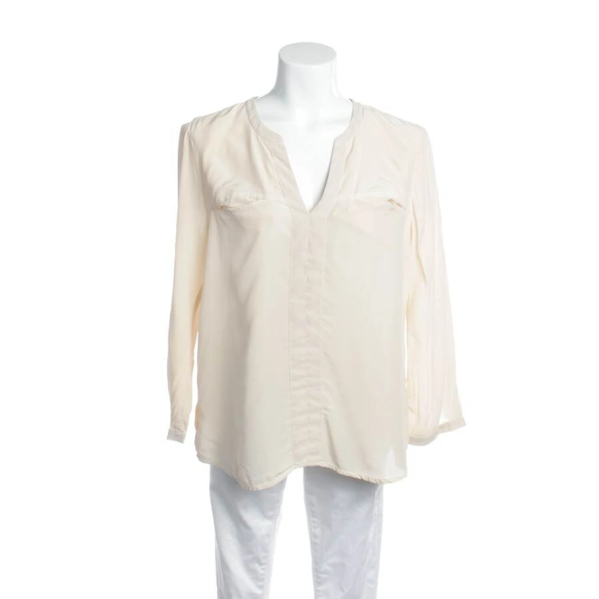 Pre-owned 7 For All Mankind Silk Blouse In Pink