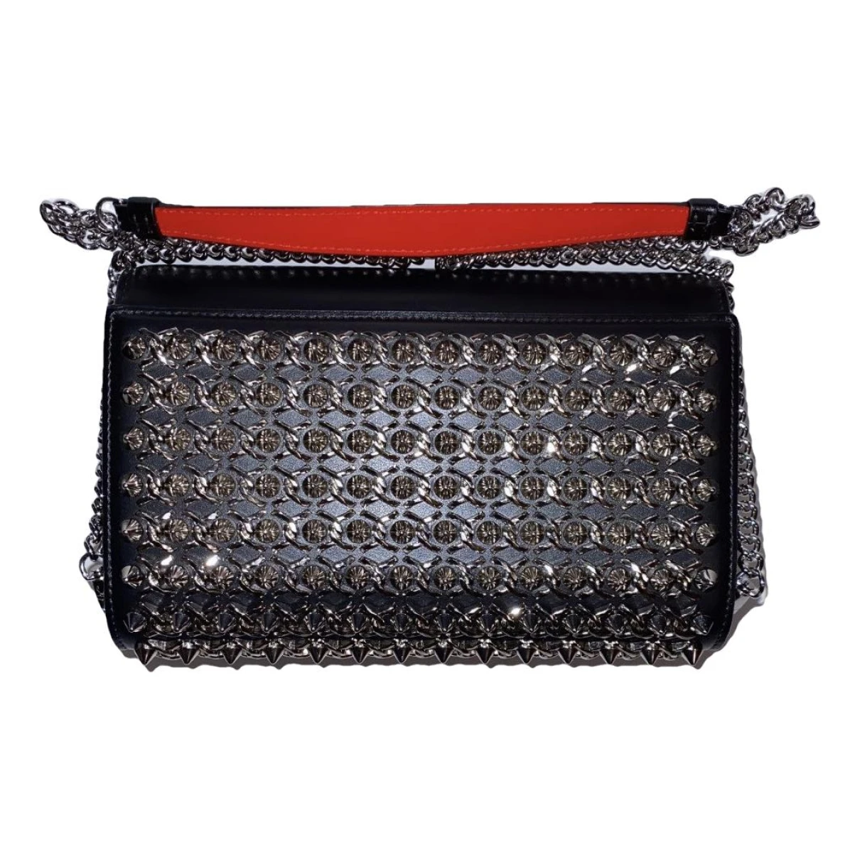 Pre-owned Christian Louboutin Exotic Leathers Clutch Bag In Black