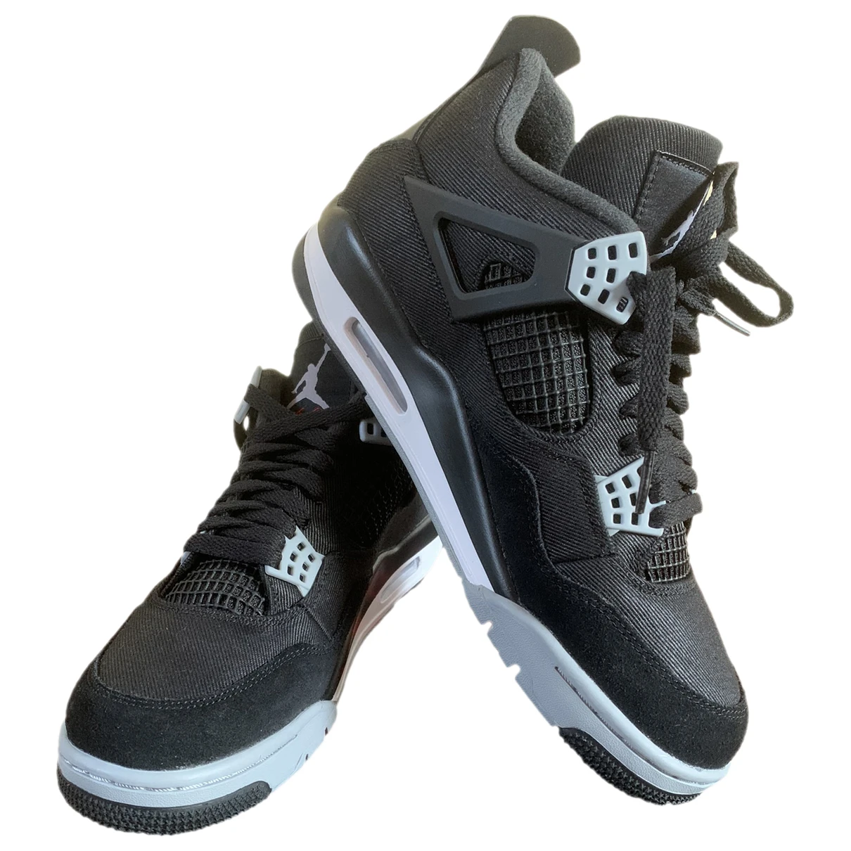 Pre-owned Jordan 4 Cloth High Trainers In Black