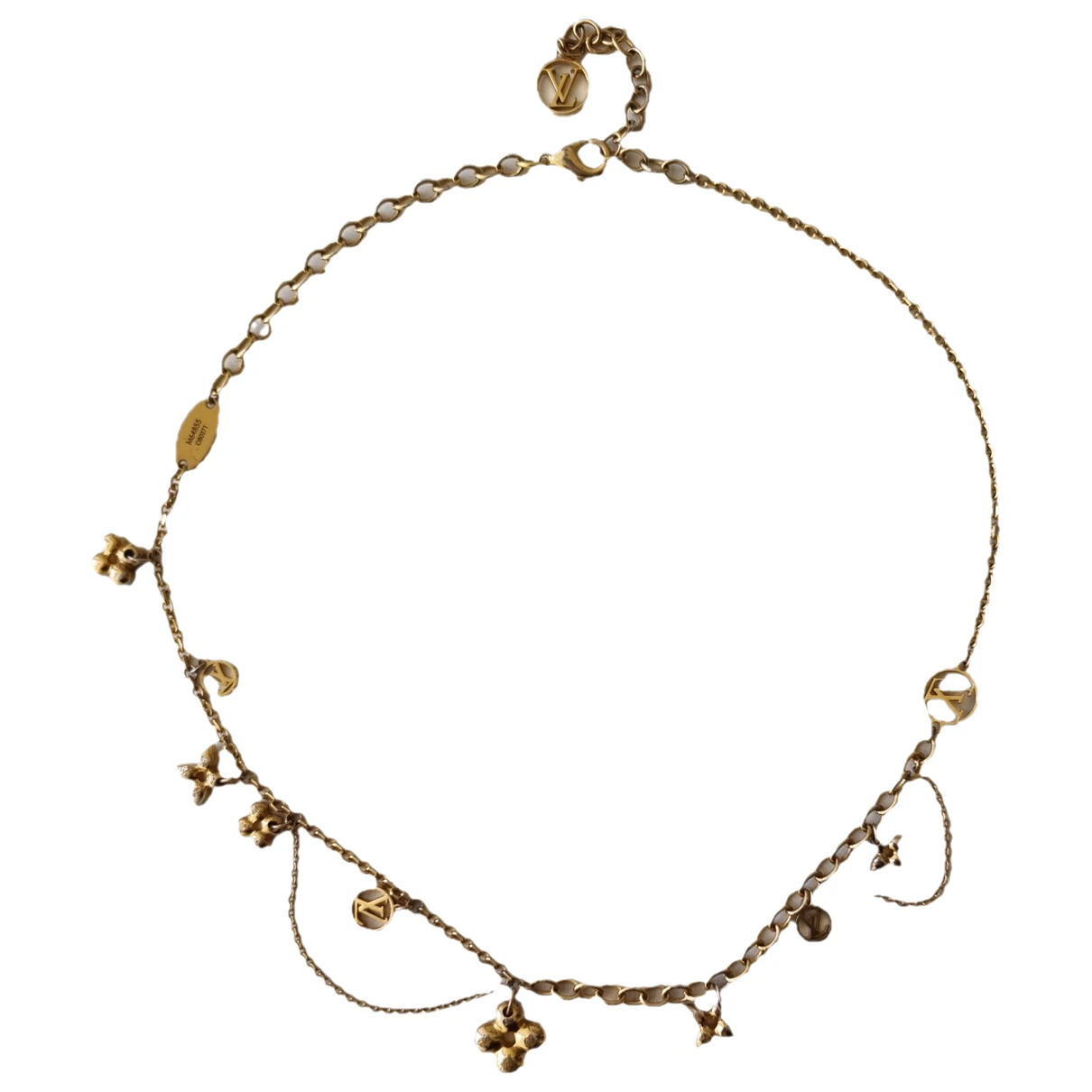 Pre-owned Louis Vuitton Blooming Necklace In Gold