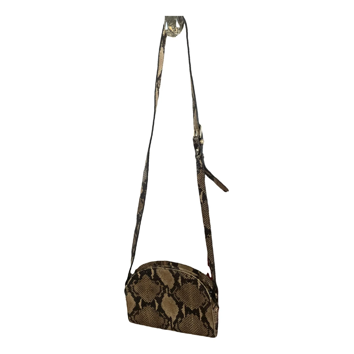 Pre-owned Apc Demi-lune Leather Handbag In Brown