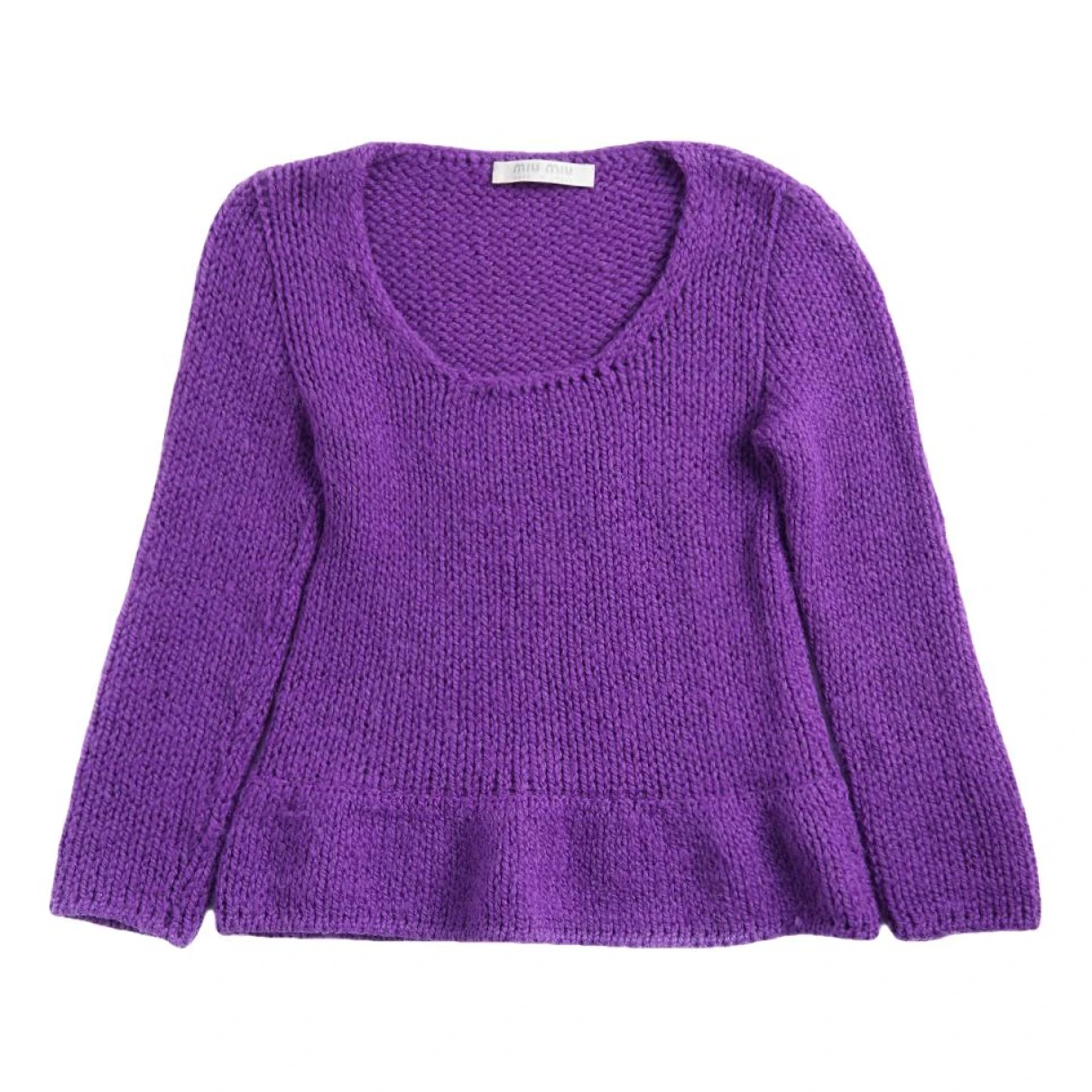 Pre-owned Miu Miu Wool Jumper In Purple
