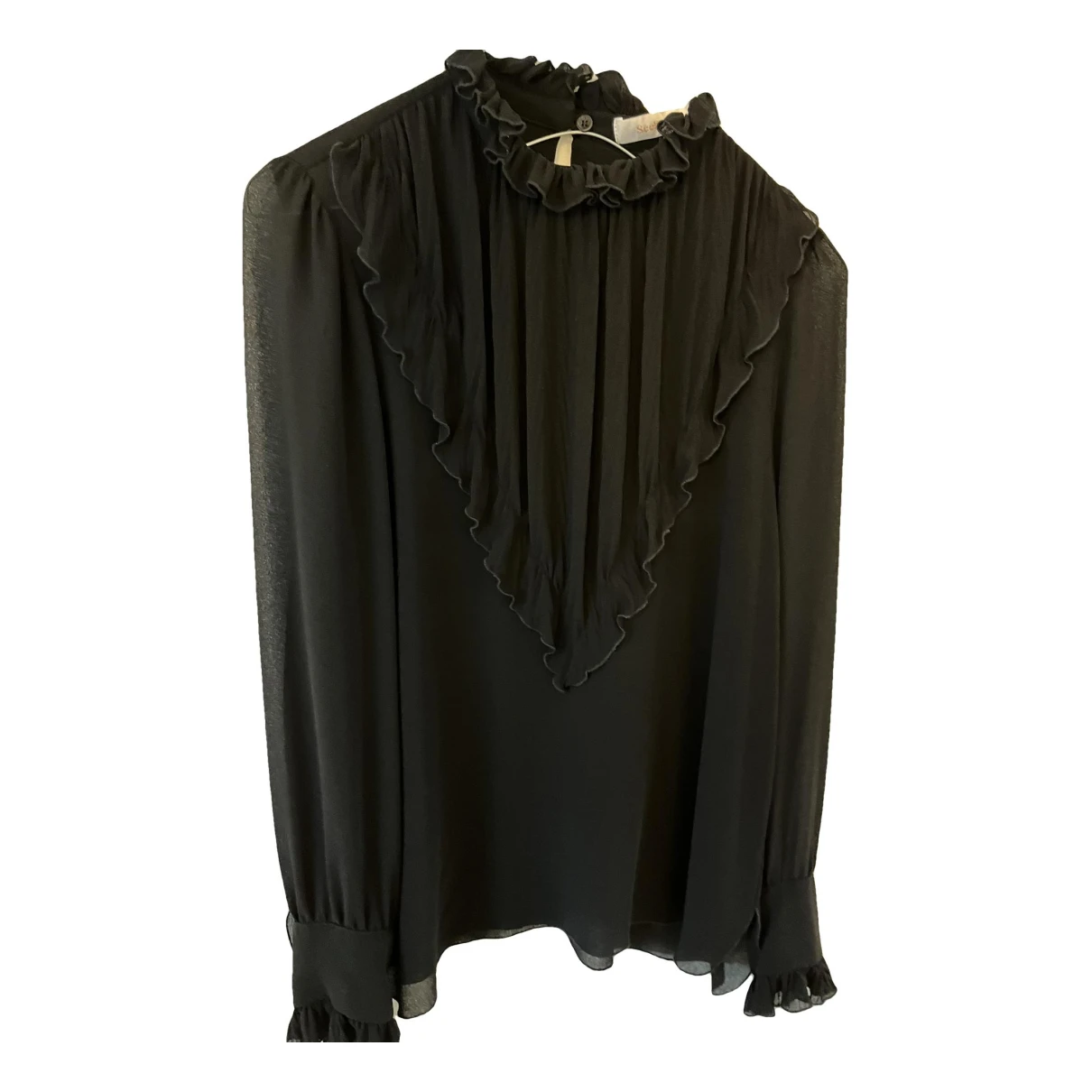 Pre-owned See By Chloé Silk Blouse In Black
