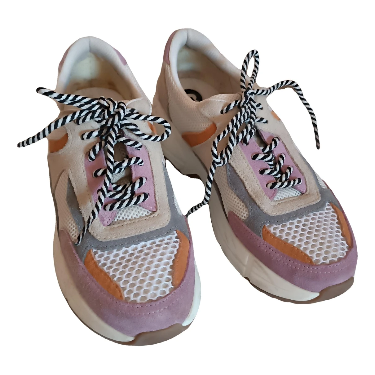 Pre-owned Gioseppo Leather Trainers In Multicolour