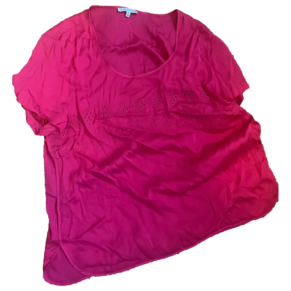 Pre-owned Rebecca Minkoff Silk Blouse In Pink