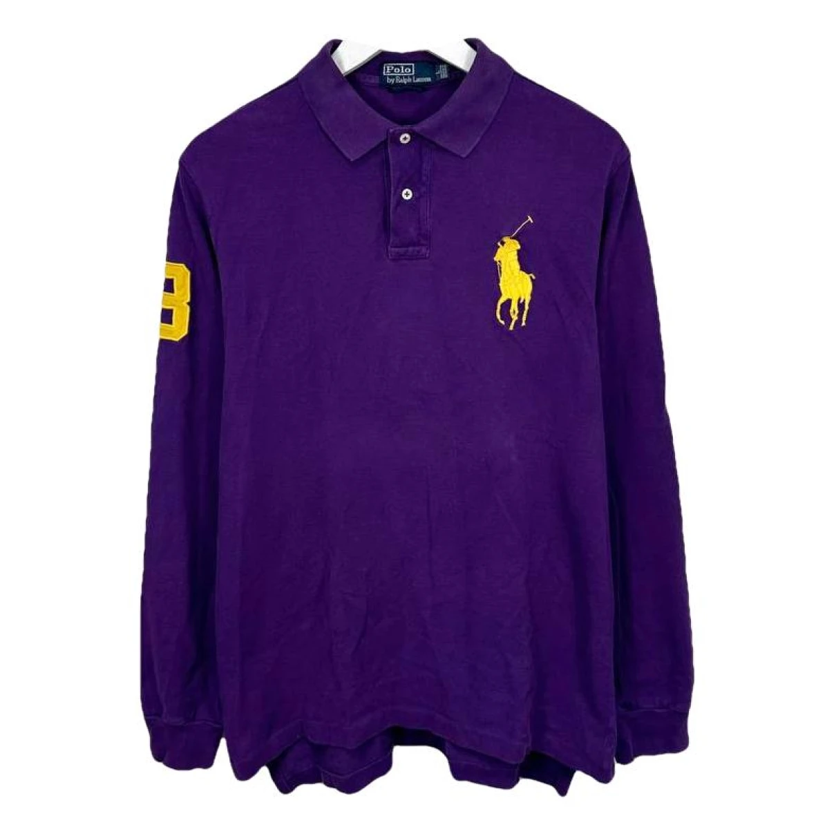 Pre-owned Polo Ralph Lauren Polo Ajusté Manches Longues Polo Shirt In Purple