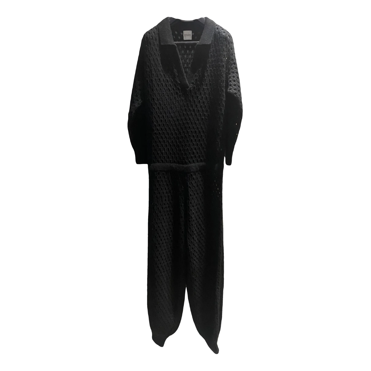 Pre-owned Madeleine Thompson Wool Jumpsuit In Black