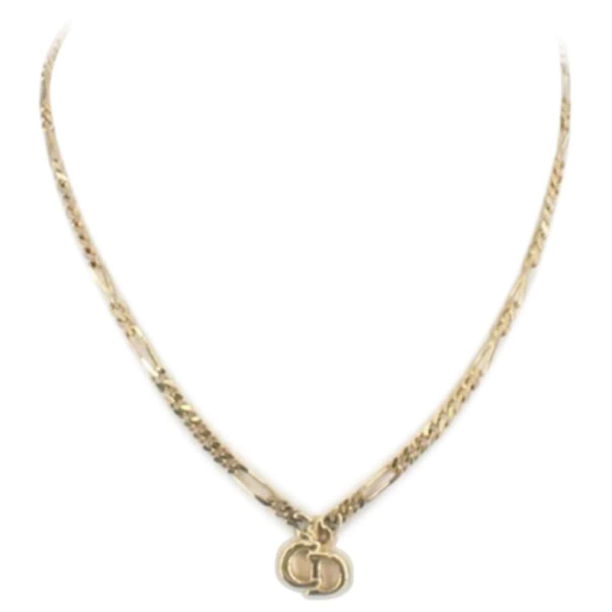 Pre-owned Dior Necklace In Yellow