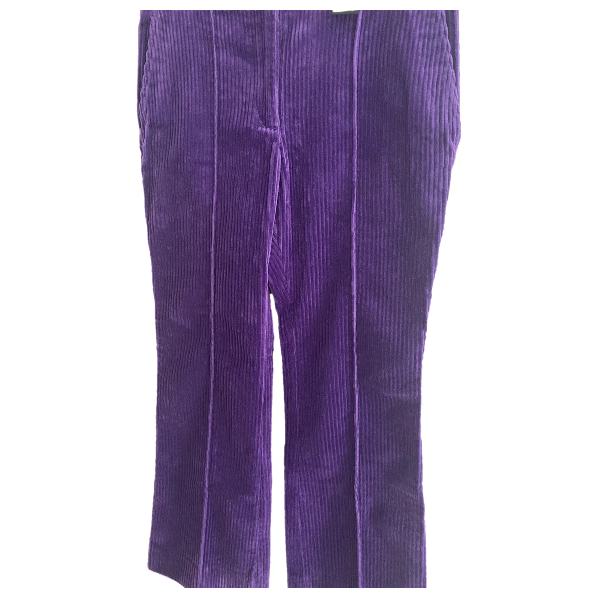 Pre-owned Joseph Straight Pants In Purple