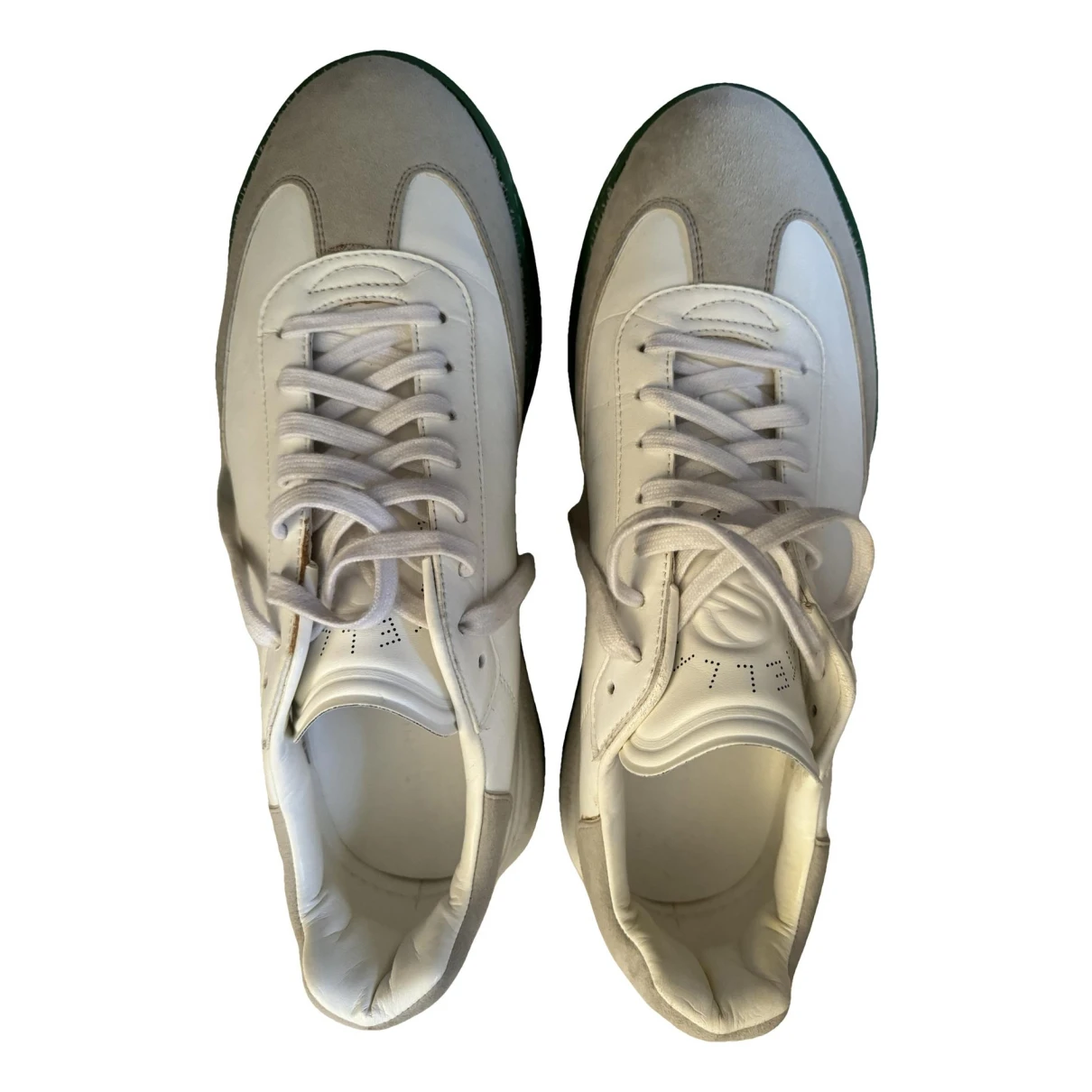 Pre-owned Stella Mccartney Leather Low Trainers In White