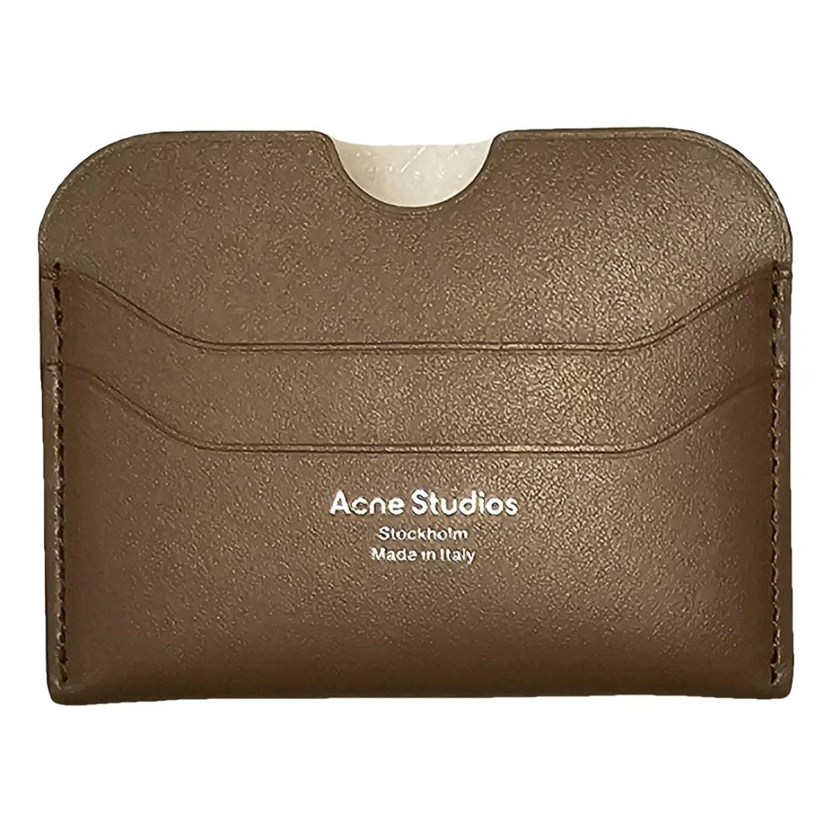 Pre-owned Acne Studios Leather Wallet In Camel