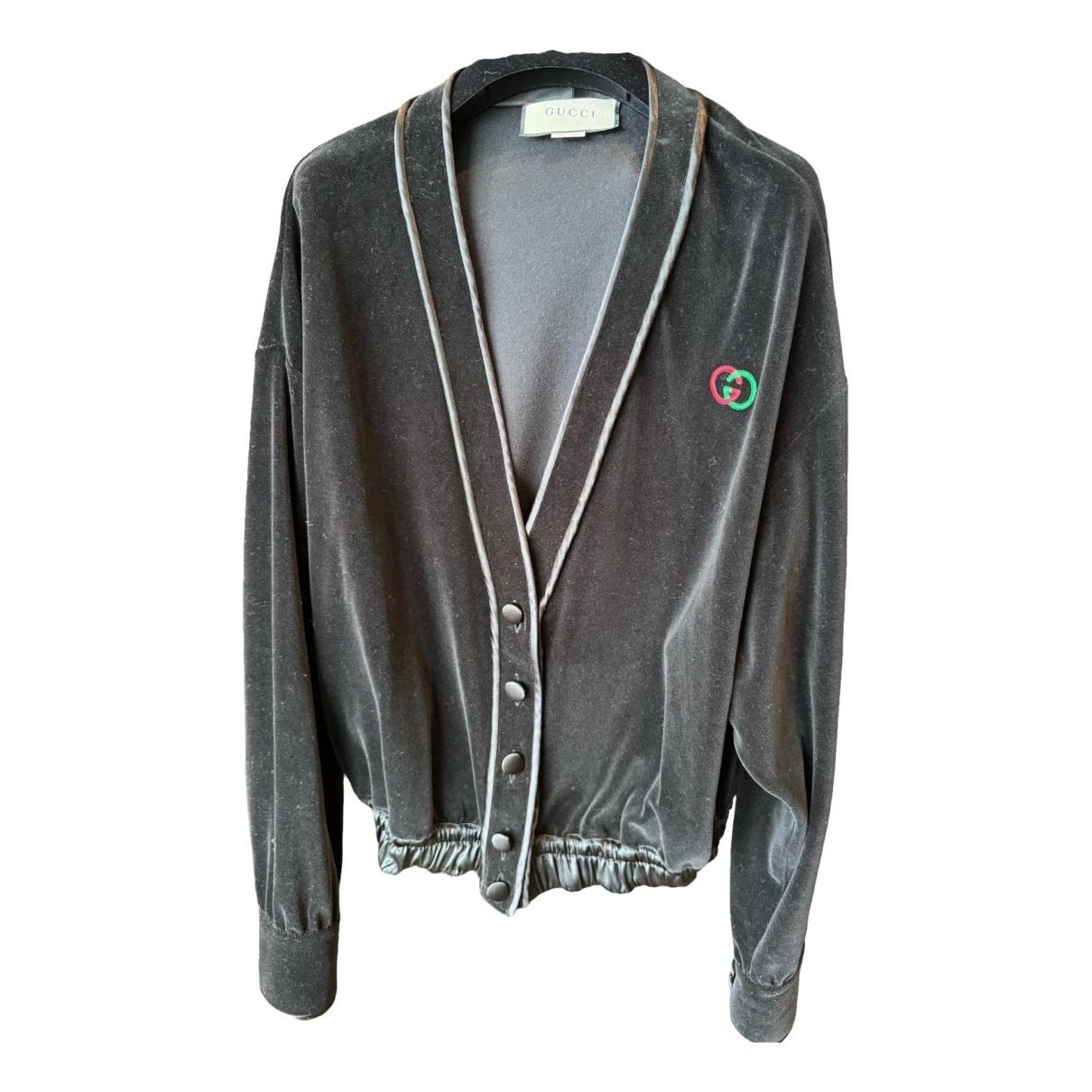 Pre-owned Gucci Velvet Jacket In Black