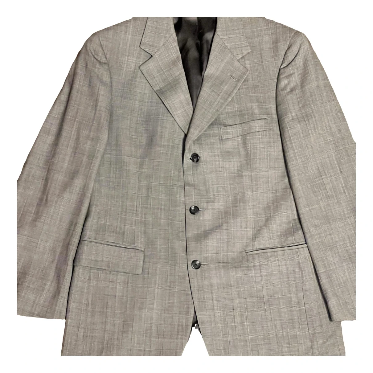 Pre-owned Brooks Brothers Wool Suit In Grey