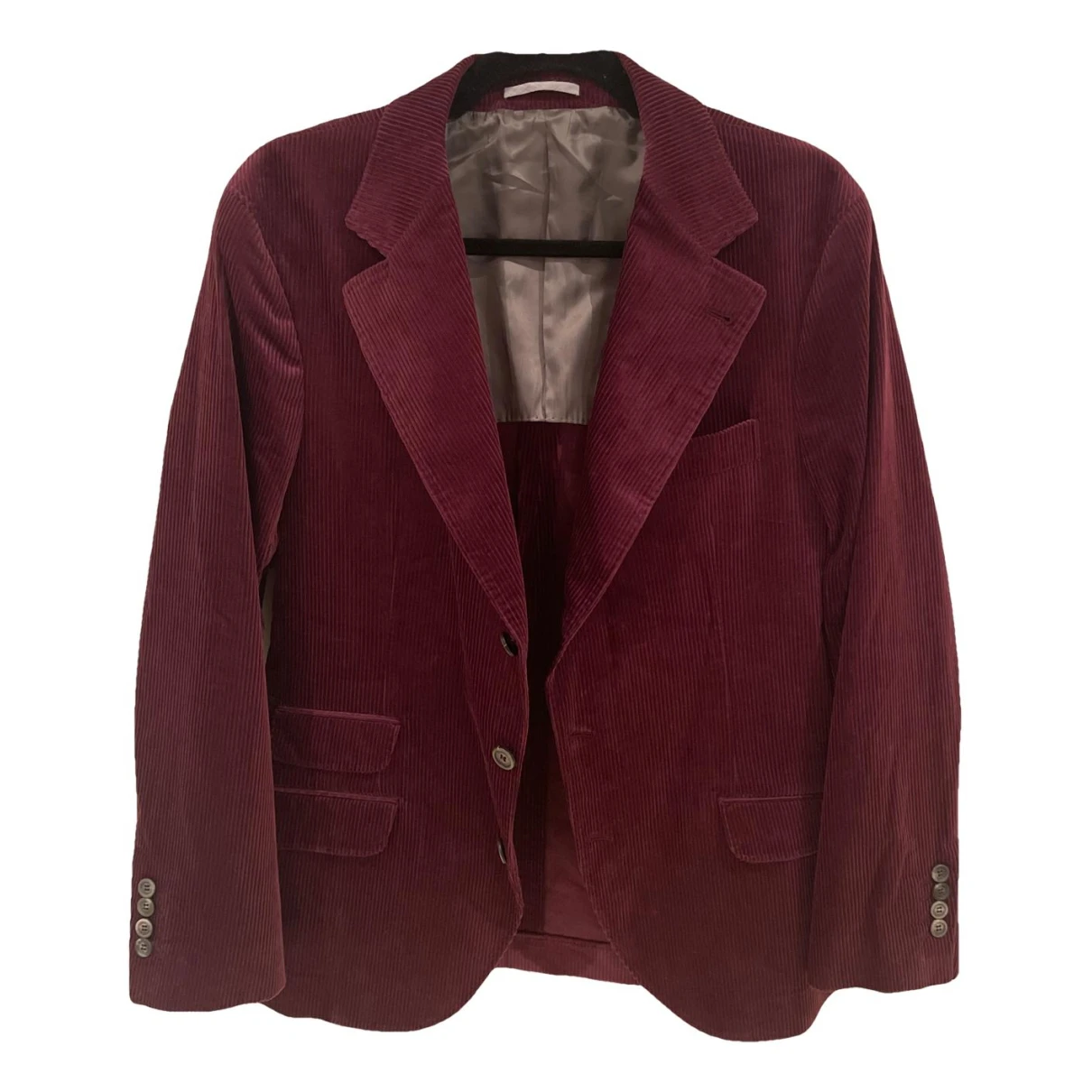 Pre-owned Brunello Cucinelli Jacket In Burgundy