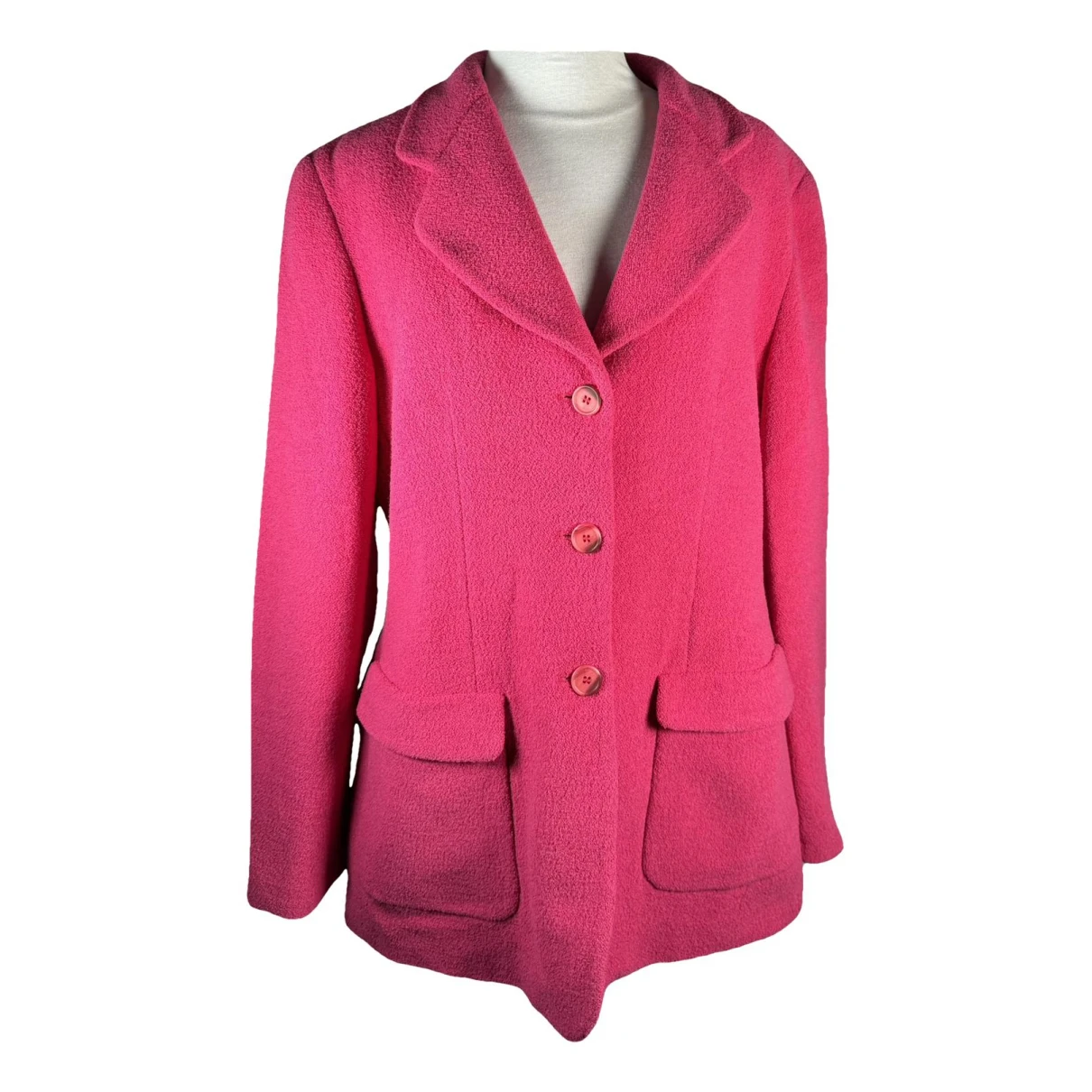 Pre-owned Giorgio Armani Wool Blazer In Pink