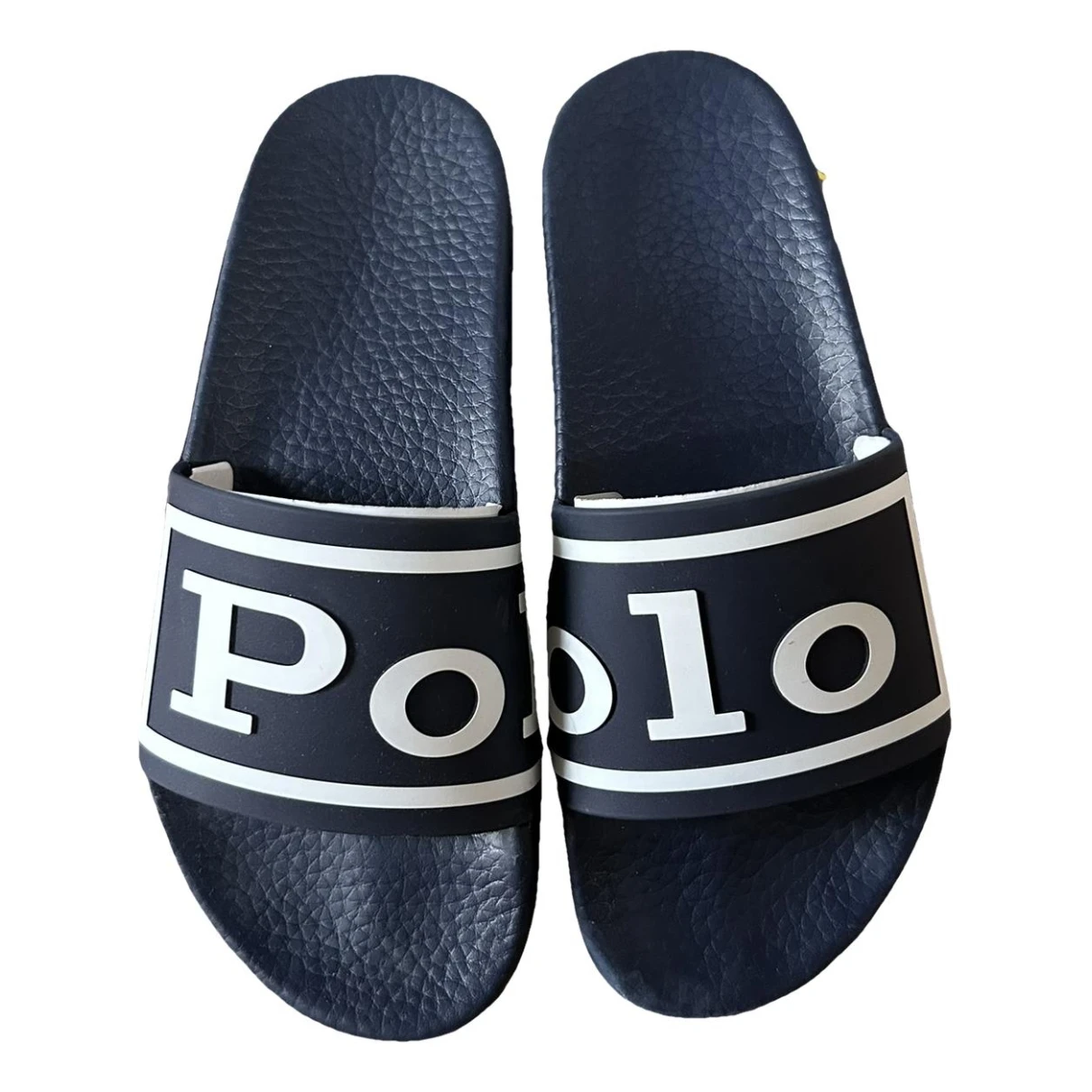 Pre-owned Polo Ralph Lauren Mules In Navy